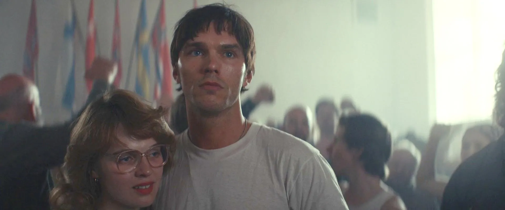 Nicholas Hoult and Alison Oliver in The Order (2024)