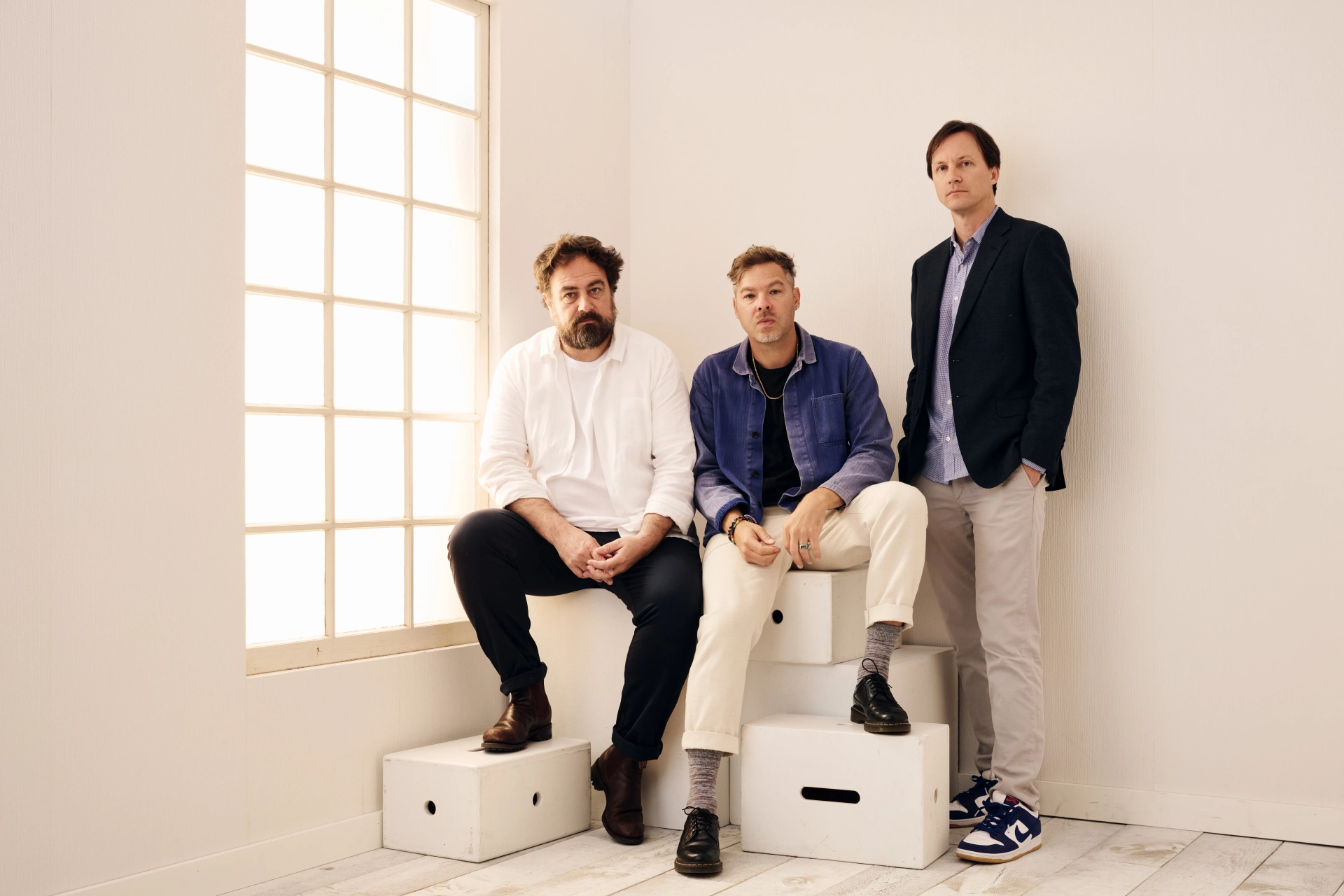 Justin Kurzel, Zach Baylin, and Bryan Haas at an event for The Order (2024)
