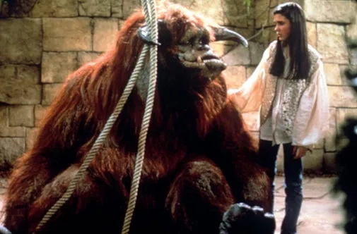 Jennifer Connelly, Rob Mills, and Ron Mueck in Labyrinth (1986)