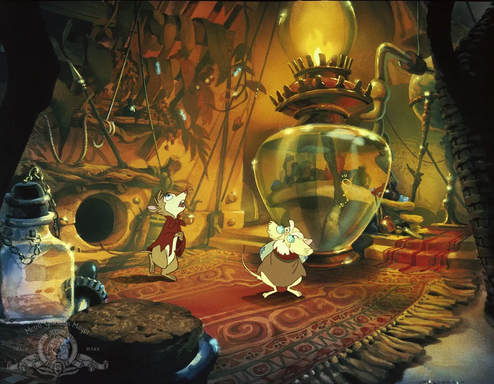 Elizabeth Hartman and Arthur Malet in The Secret of NIMH (1982)