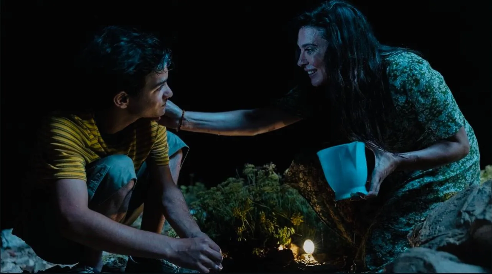 Nadine Labaki and Zain Al Rafeea in The Sand Castle (2024)