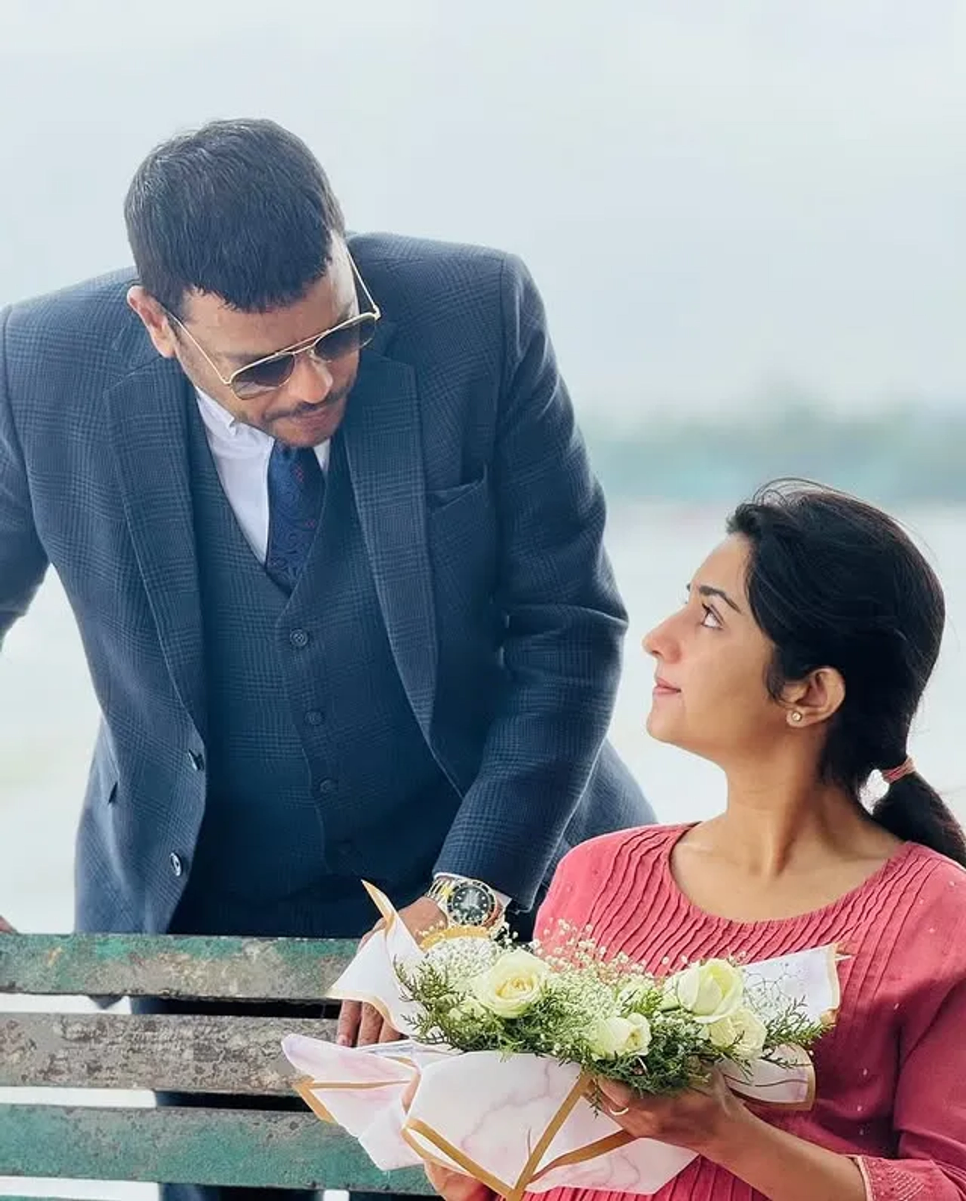 Jagadish and Durva Thaker in Marco (2024)