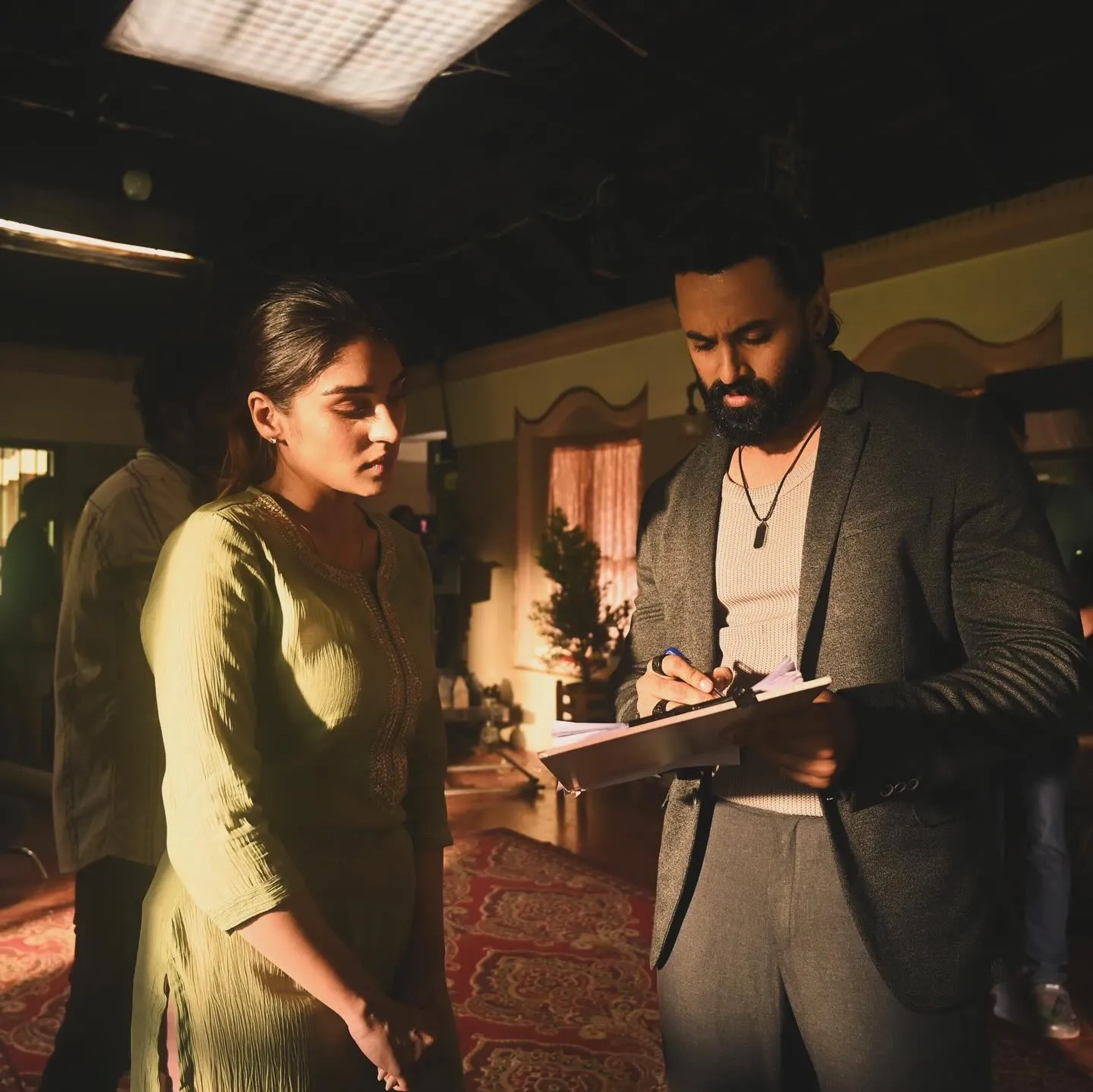Yukti Thareja and Unni Mukundan in Marco (2024)