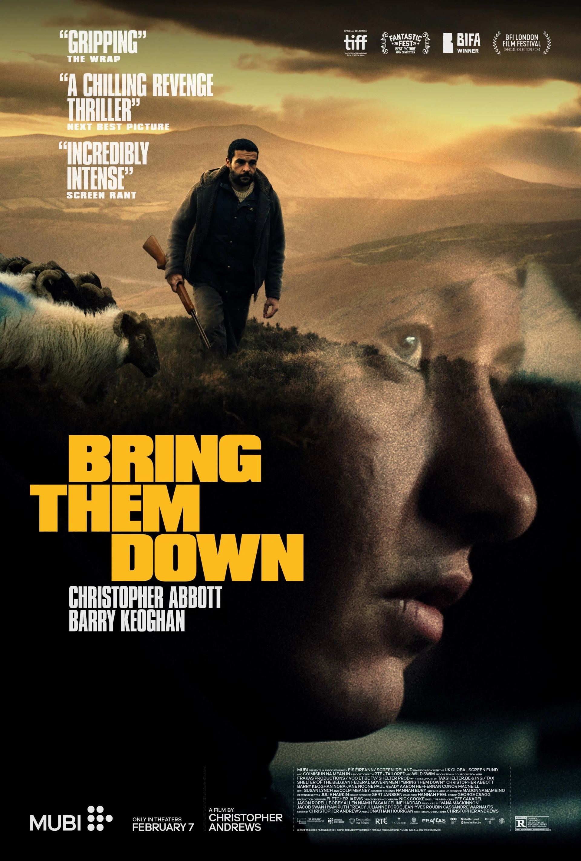 Christopher Abbott and Barry Keoghan in Bring Them Down (2024)