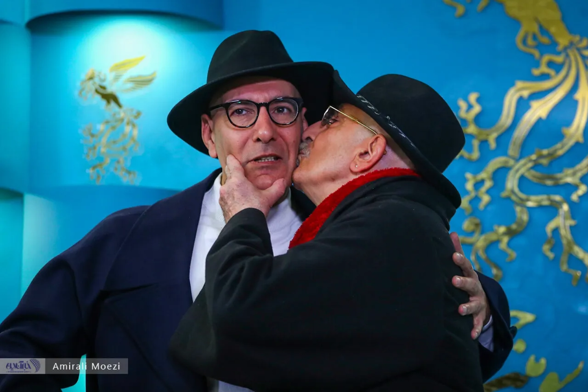 Farhad Aeish and Behnam Tashakkor at an event for Moses the Kalimullah: At Dawn (2025)