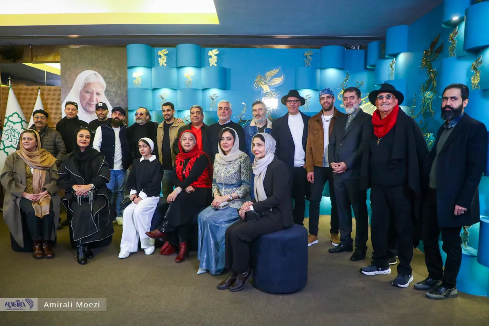 Ebrahim Hatamikia, Merila Zare'i, Shakib Shajareh, Farhad Aeish, Mahmoud Razavi, Behnam Tashakkor, Bahareh Kian Afshar, and Maryam Sarmadi at an event for Moses the Kalimullah: At Dawn (2025)