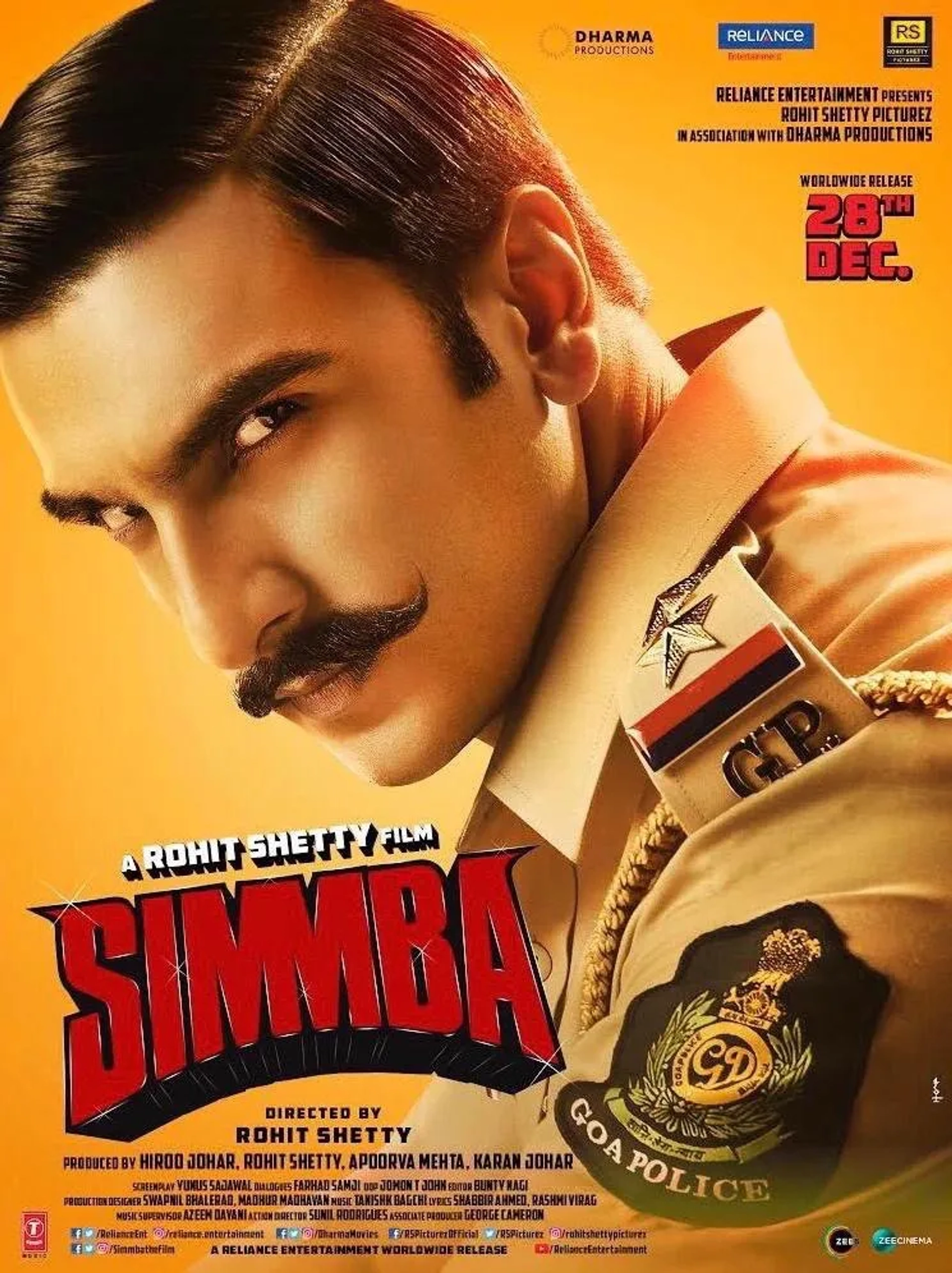Ranveer Singh in Simmba (2018)