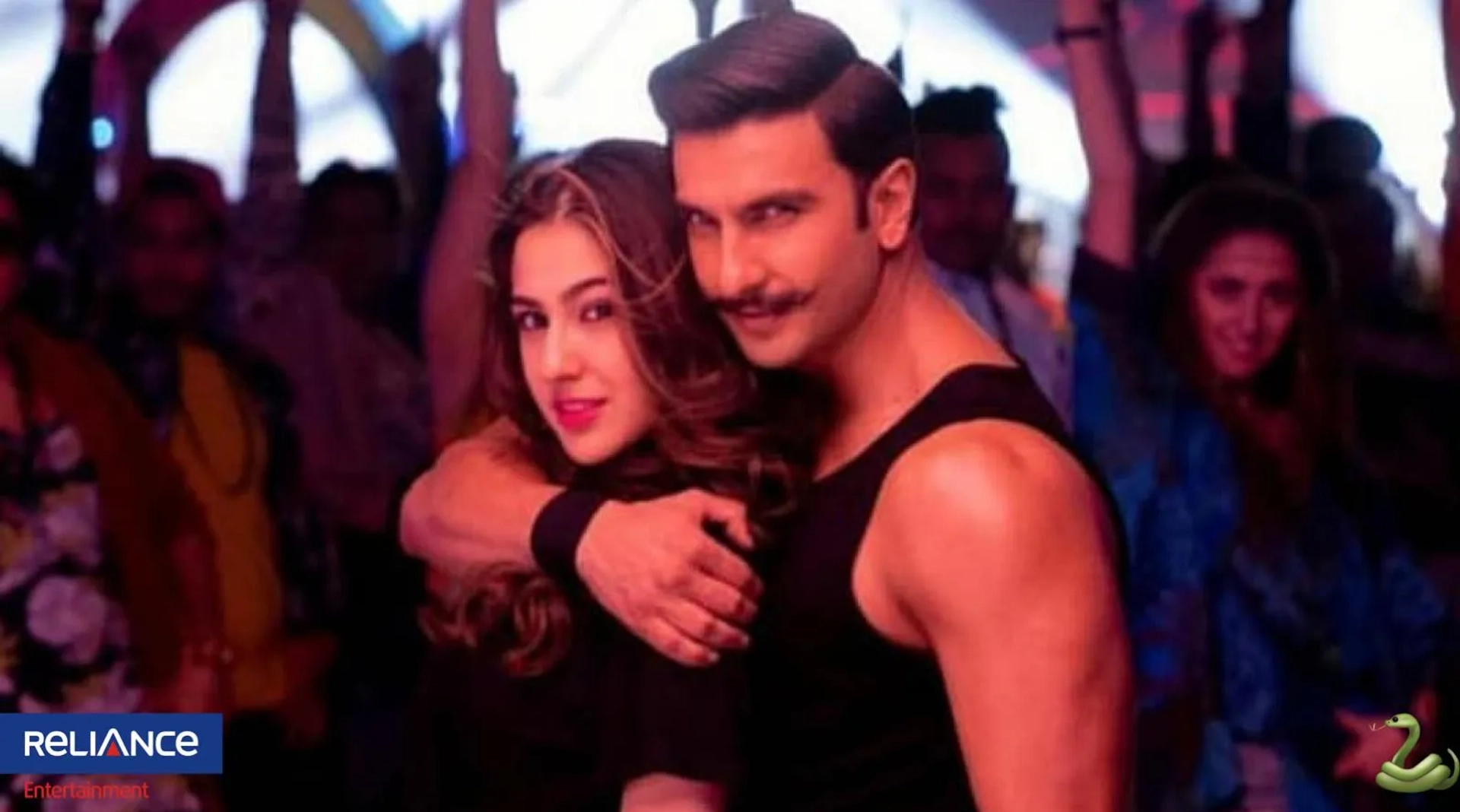 Ranveer Singh and Sara Ali Khan in Simmba (2018)