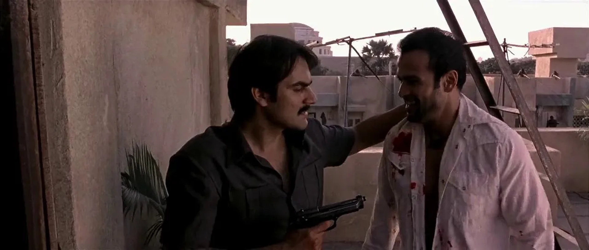 Arbaaz Khan and Rohit Roy in Shootout at Lokhandwala (2007)