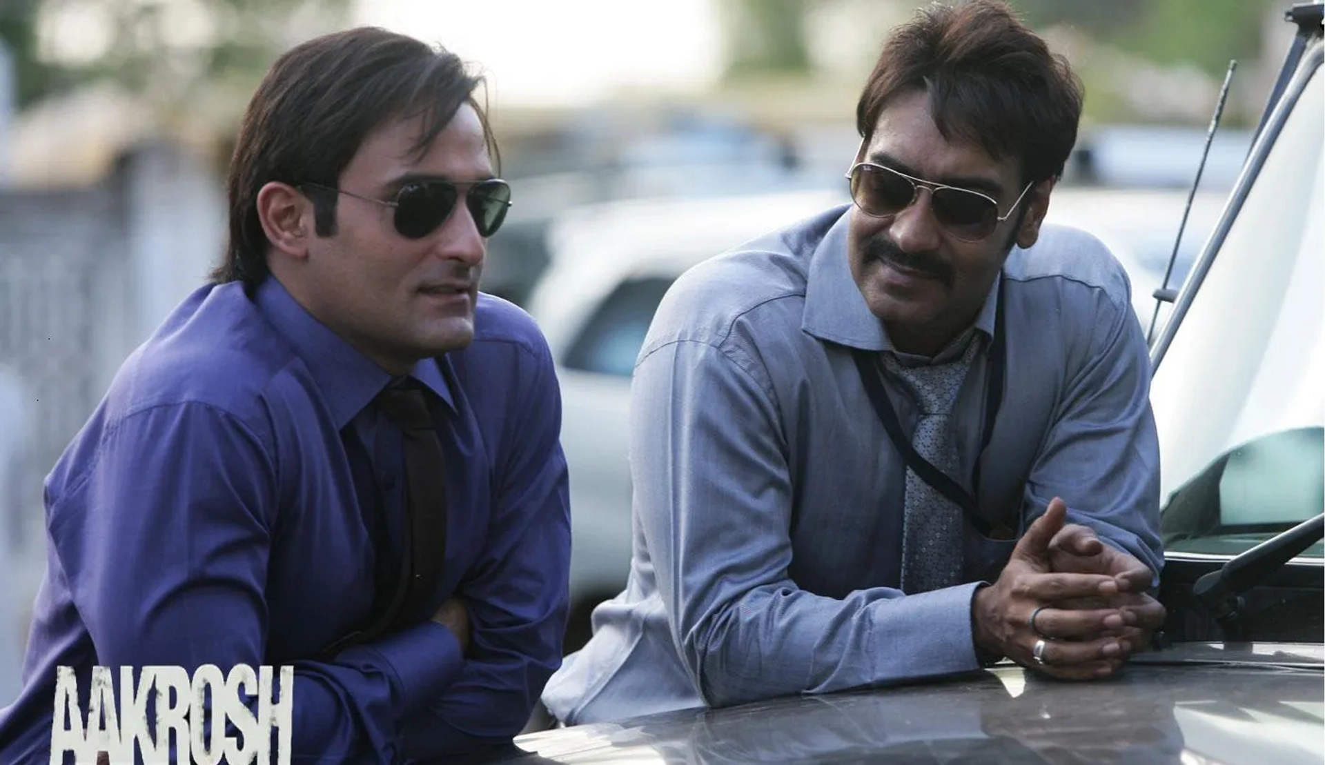 Ajay Devgn and Akshaye Khanna in Aakrosh (2010)