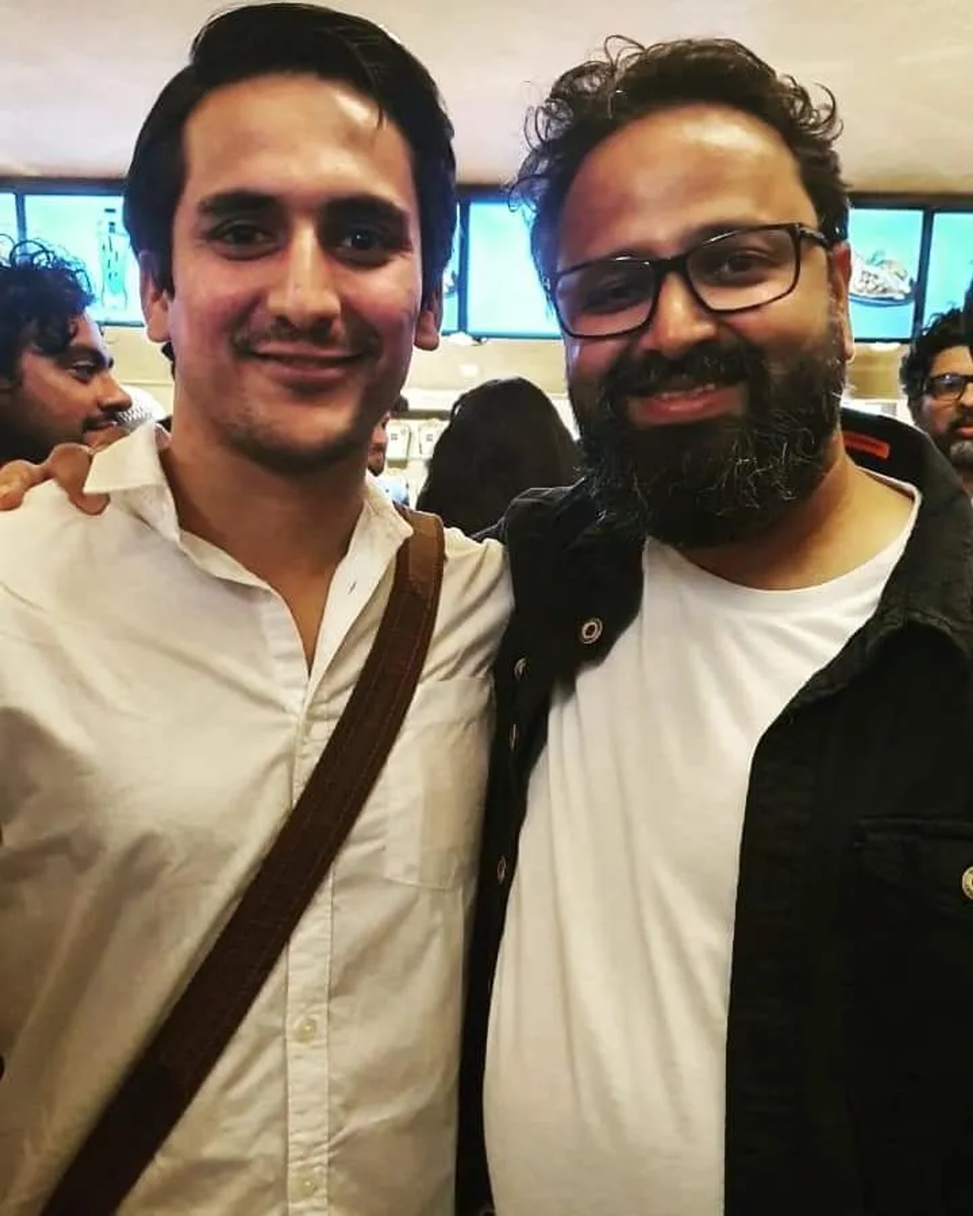 Nikkhil Advani and Faizan Khan at an event for Batla House (2019)