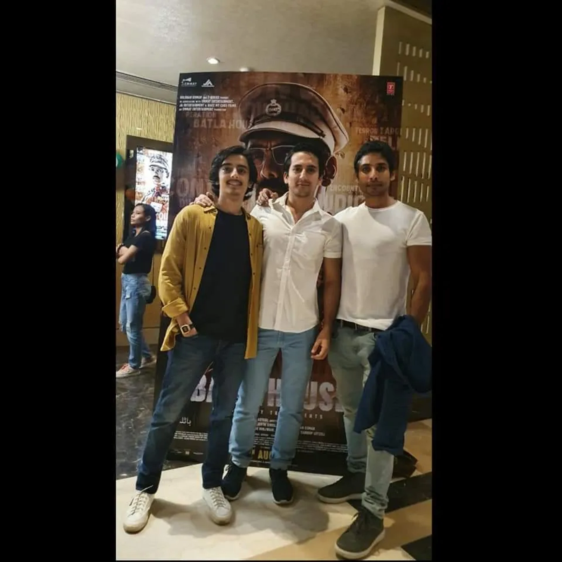 Chirag Katrecha, Sahidur Rahaman, and Faizan Khan in Batla House (2019)