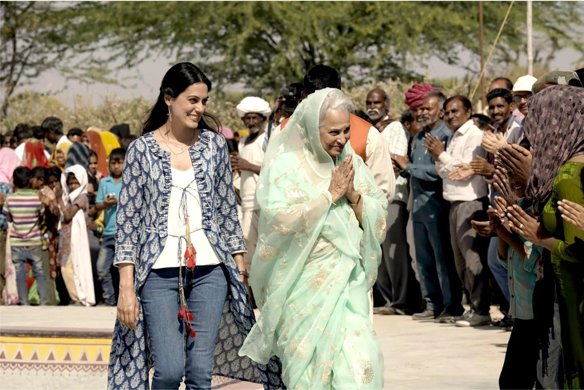 Waheeda Rehman and Amy Maghera in Skater Girl (2021)