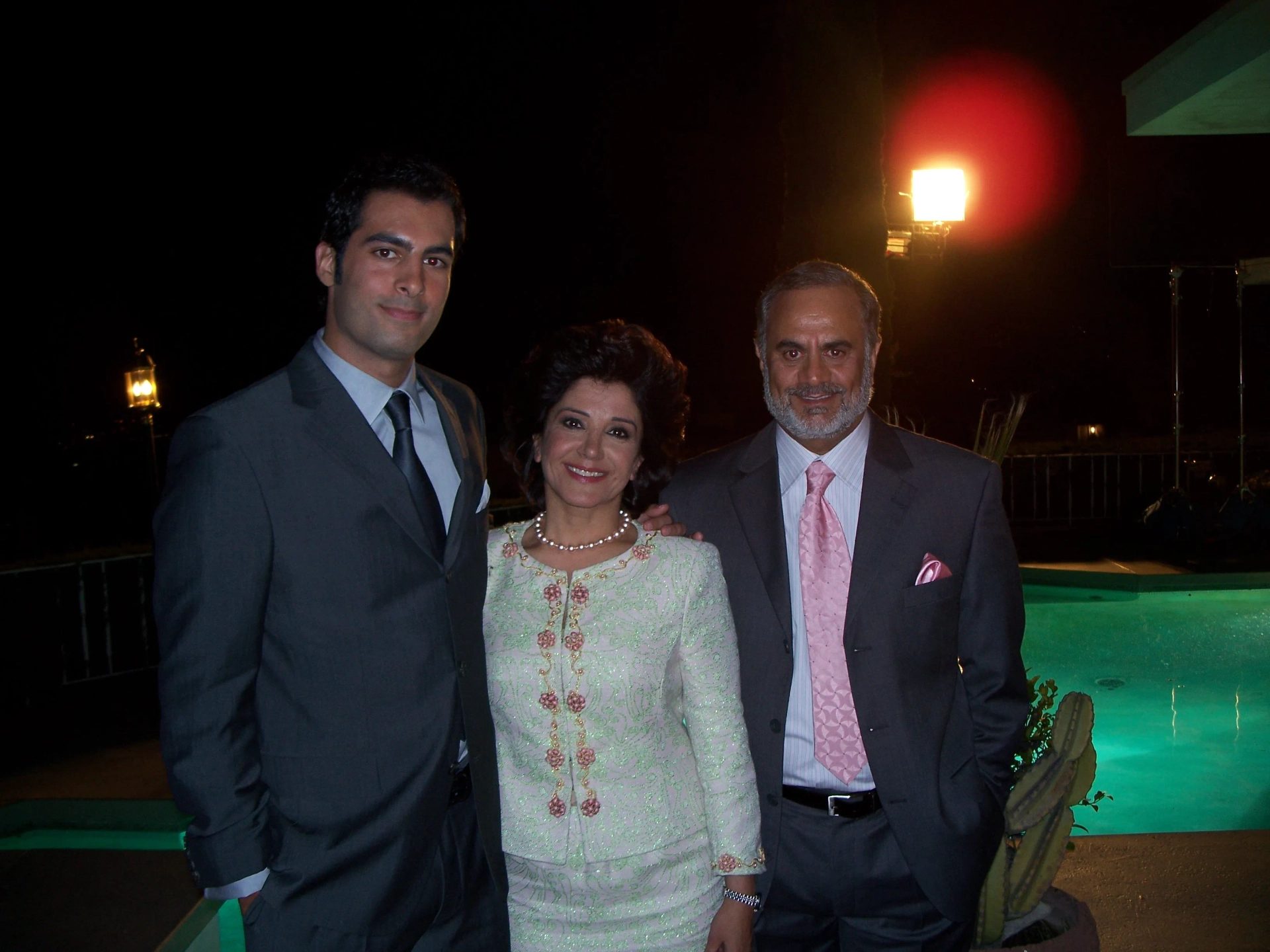 on the set of Crossing Over.