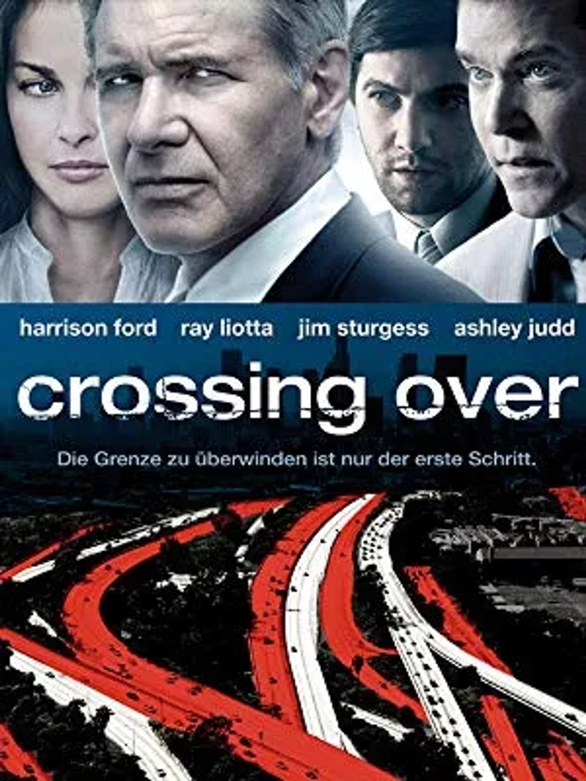 Harrison Ford, Ashley Judd, Ray Liotta, and Jim Sturgess in Crossing Over (2009)
