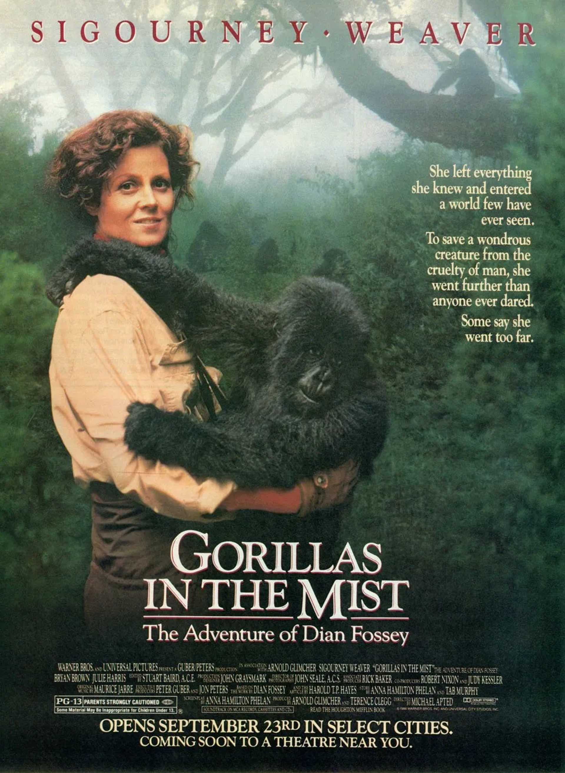 فیلم گوریل ها در مه (Gorillas in the Mist 1988)