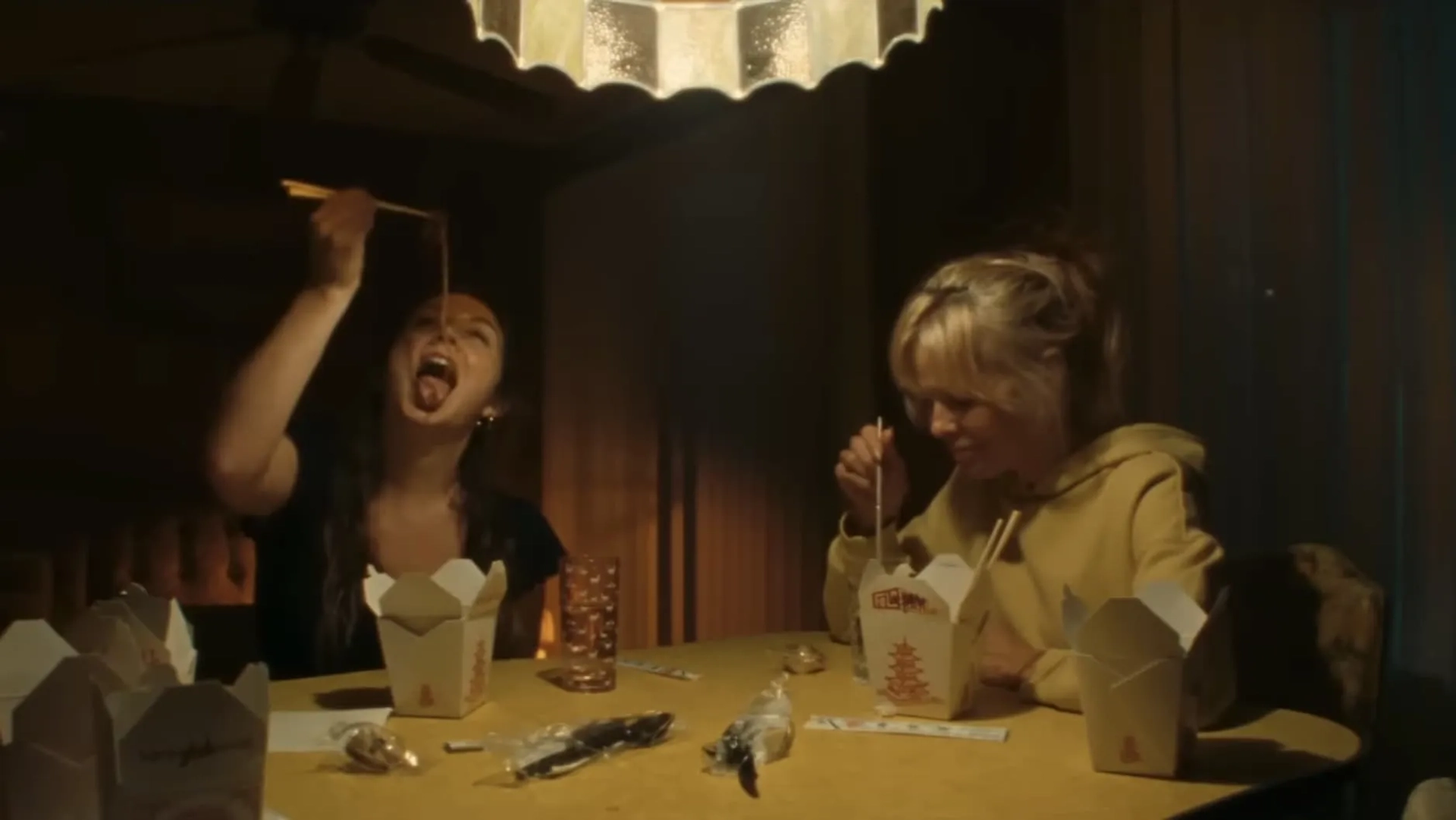 Pamela Anderson and Billie Lourd in The Last Showgirl (2024)
