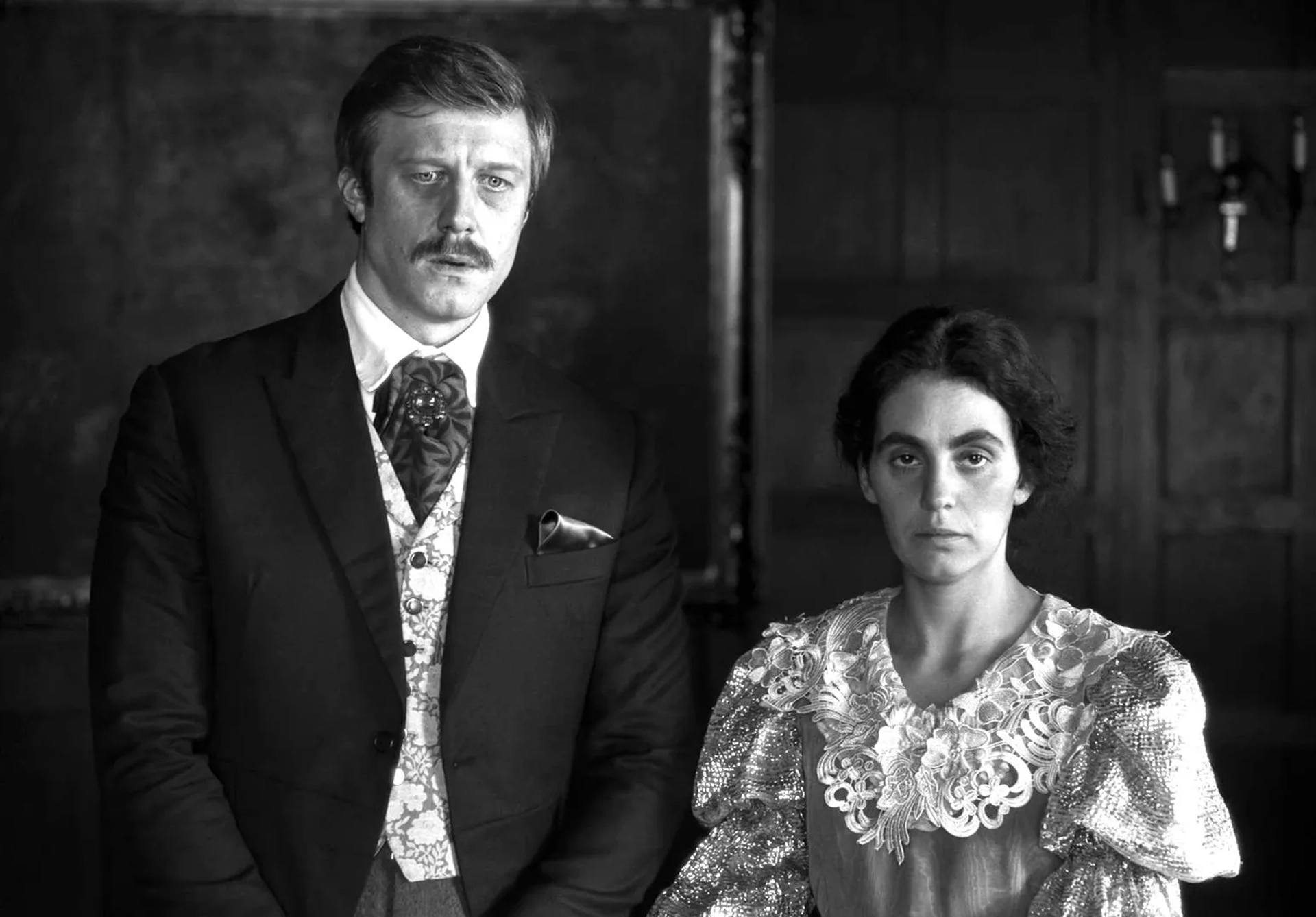 Vic Carmen Sonne and Joachim Fjelstrup in The Girl with the Needle (2024)