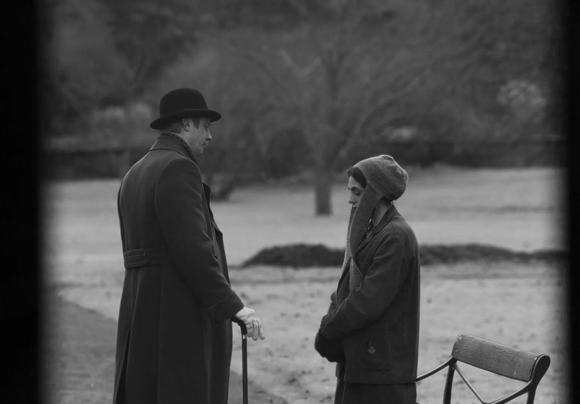 Vic Carmen Sonne and Joachim Fjelstrup in The Girl with the Needle (2024)