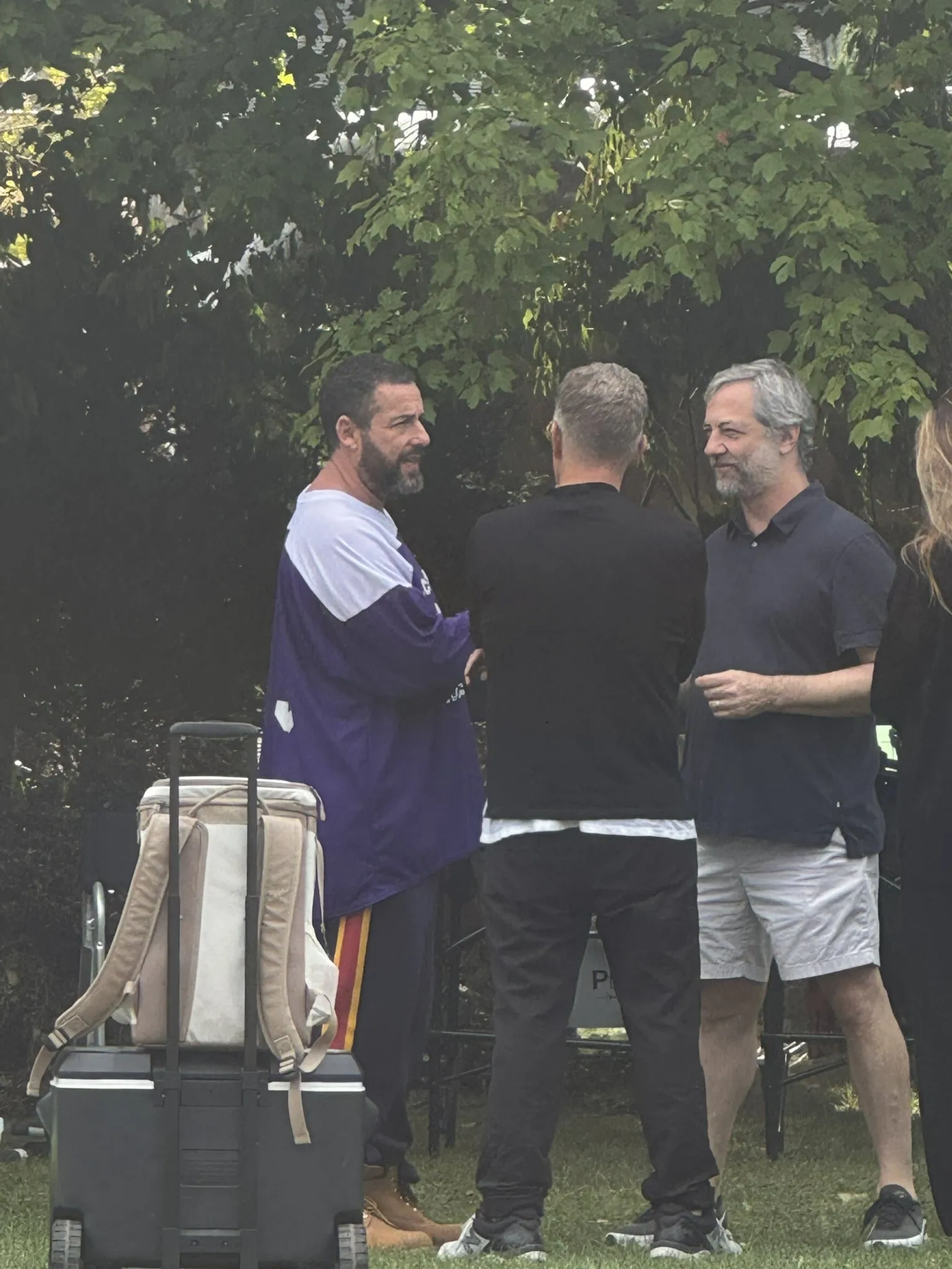 Adam Sandler and Judd Apatow in Happy Gilmore 2 (2025)