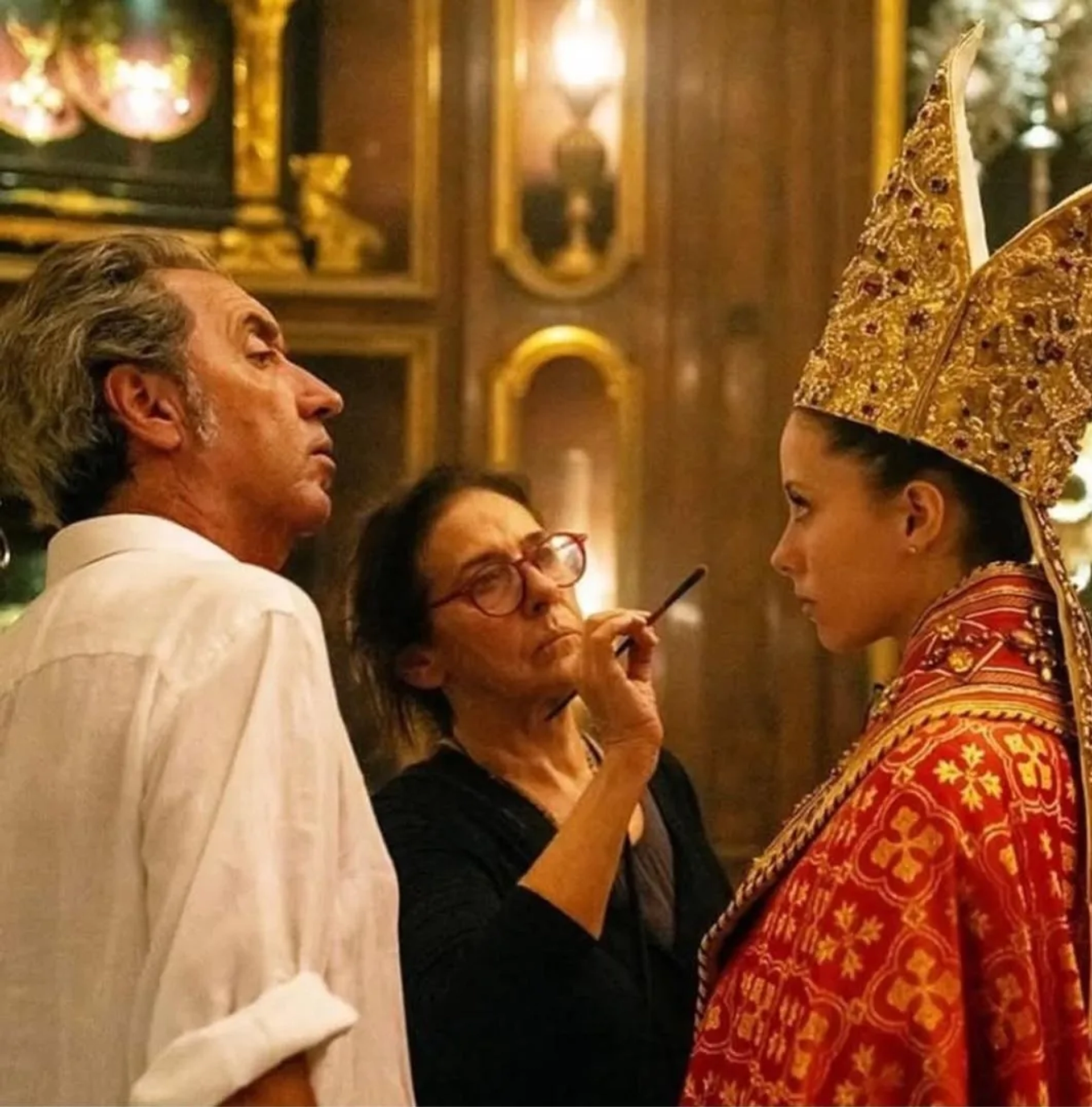 Paolo Sorrentino and Celeste Dalla Porta in Parthenope (2024)