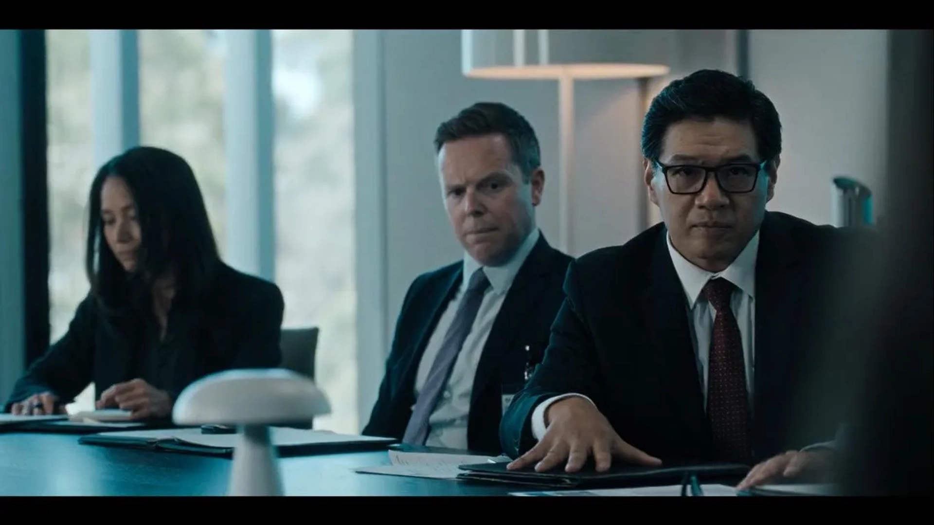 Nick Mitchell, Miles Paras, and James Huang in Apple Cider Vinegar (2025)