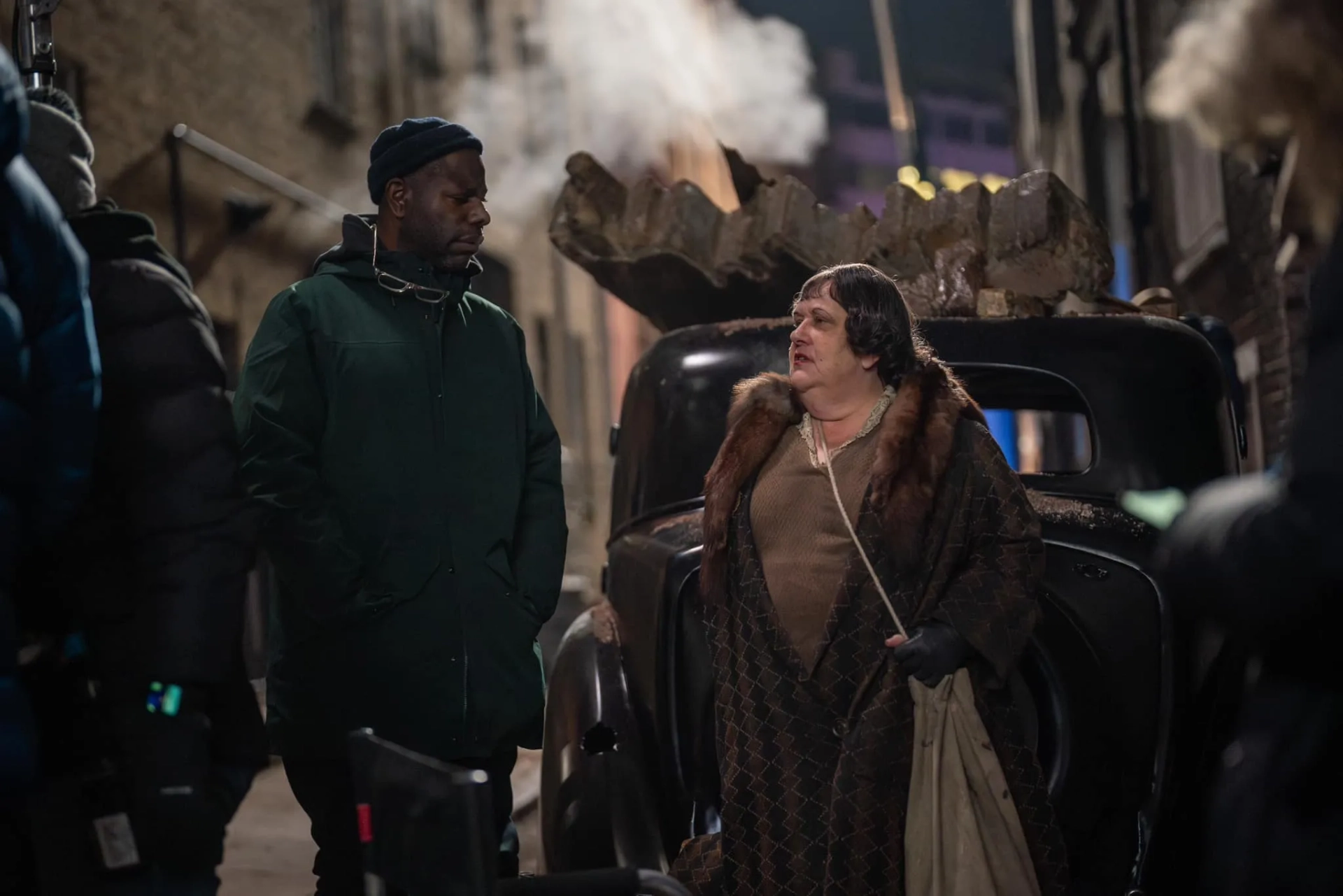 Kathy Burke and Steve McQueen in Blitz (2024)