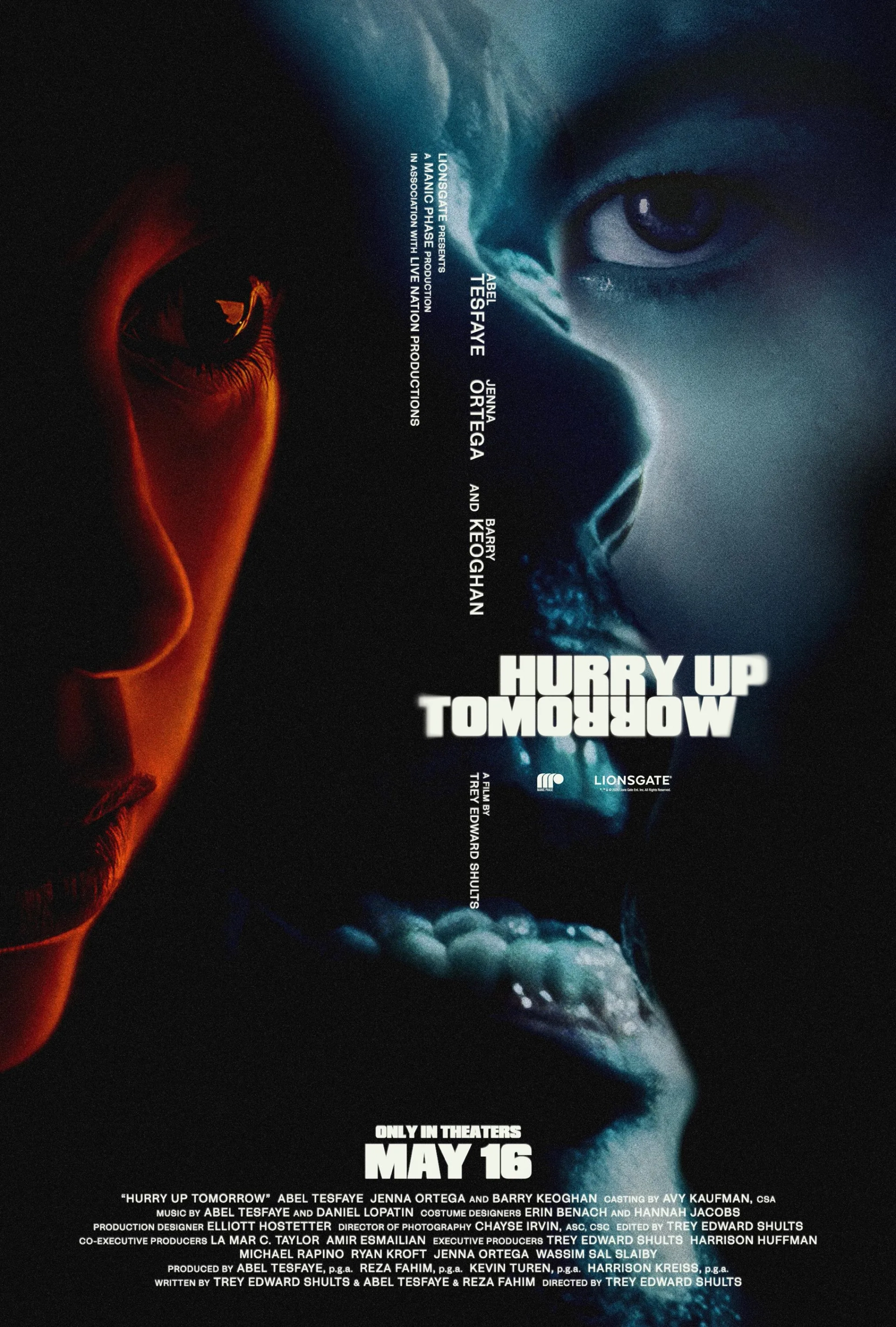 The Weeknd, Barry Keoghan, and Jenna Ortega in Hurry Up Tomorrow (2025)