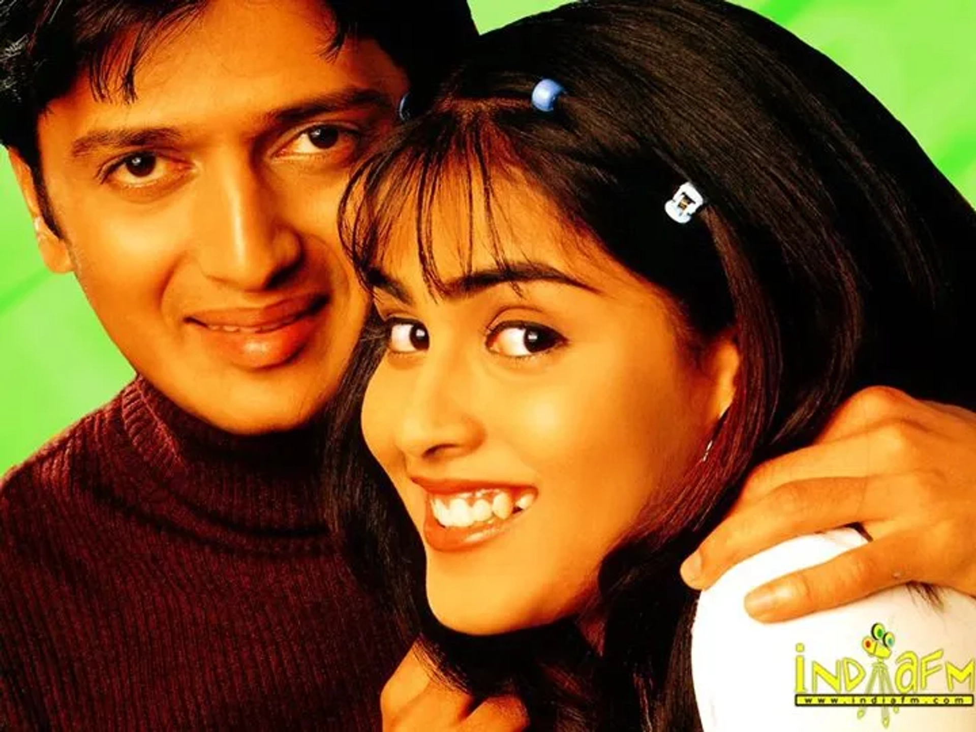 Riteish Deshmukh and Genelia Deshmukh in Tujhe Meri Kasam (2003)