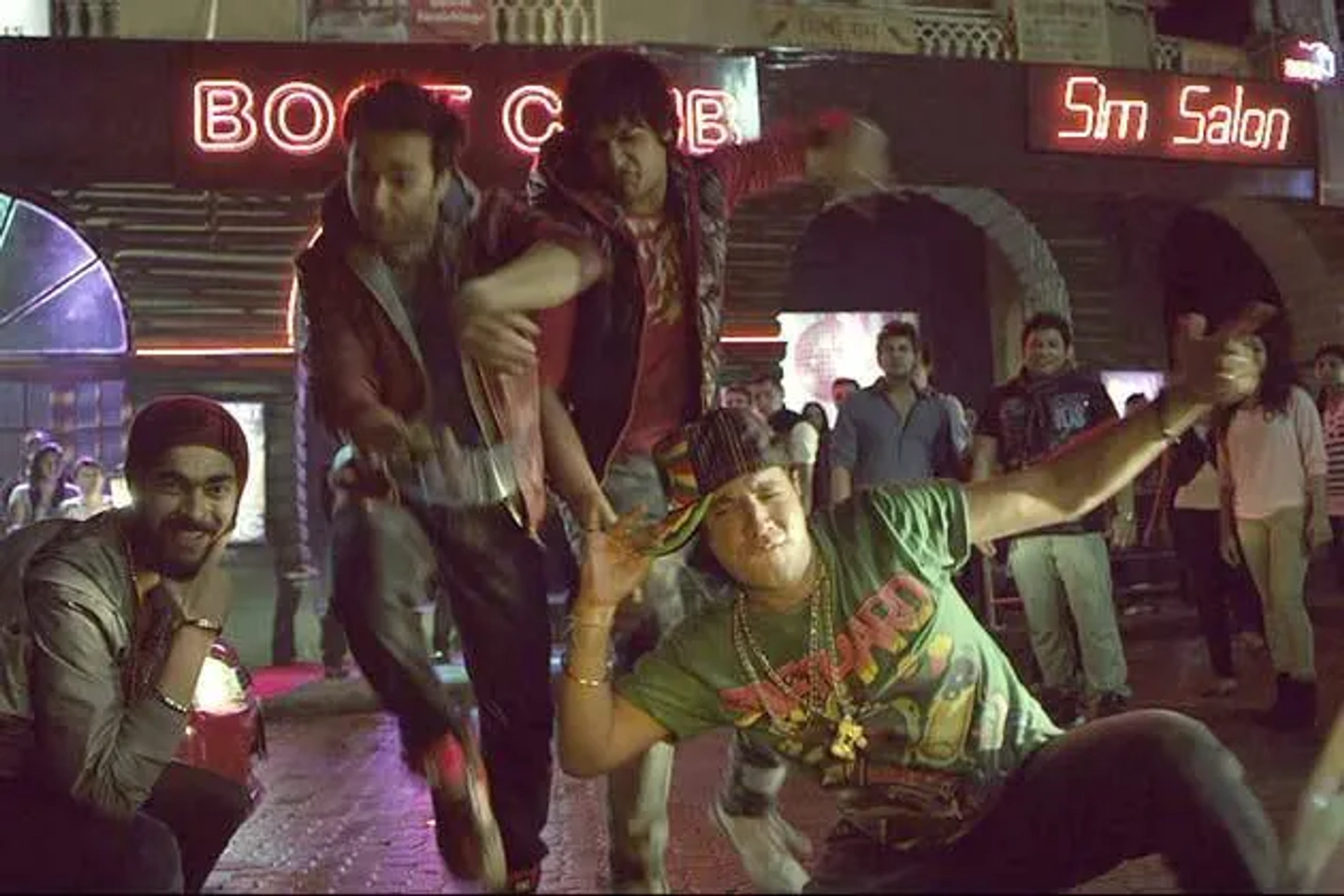 Ali Fazal, Manjot Singh, Pulkit Samrat, and Varun Sharma in Fukrey (2013)