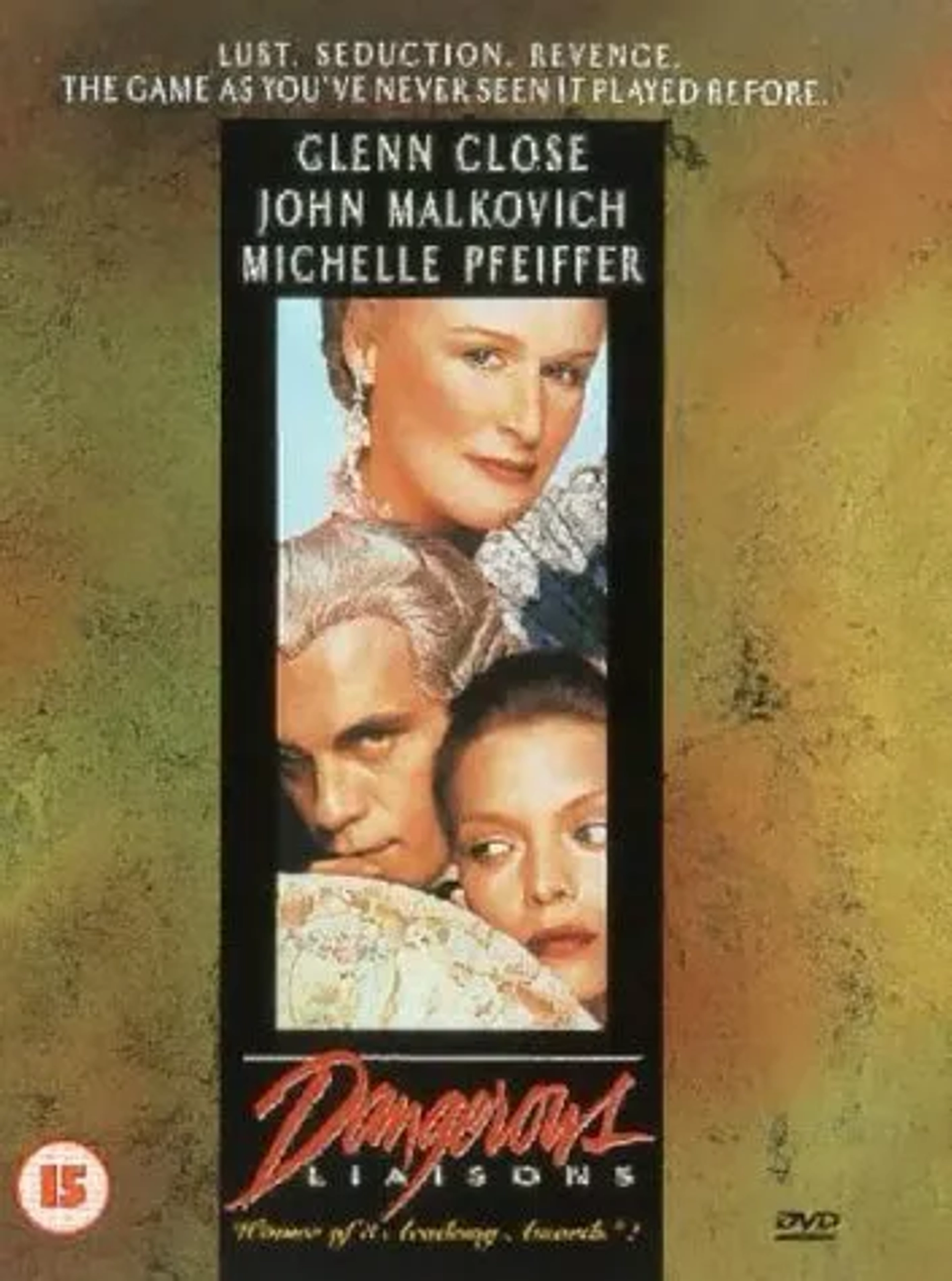 Michelle Pfeiffer, Glenn Close, and John Malkovich in Dangerous Liaisons (1988)