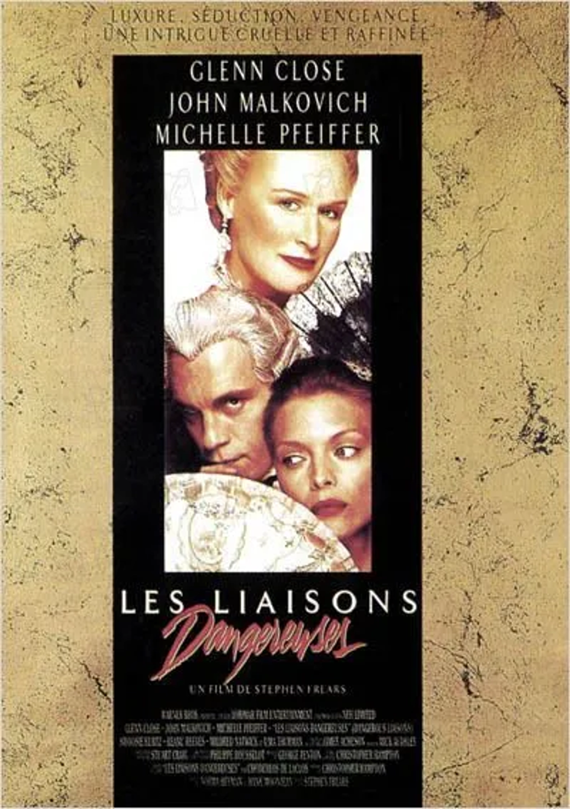 Michelle Pfeiffer, Glenn Close, and John Malkovich in Dangerous Liaisons (1988)