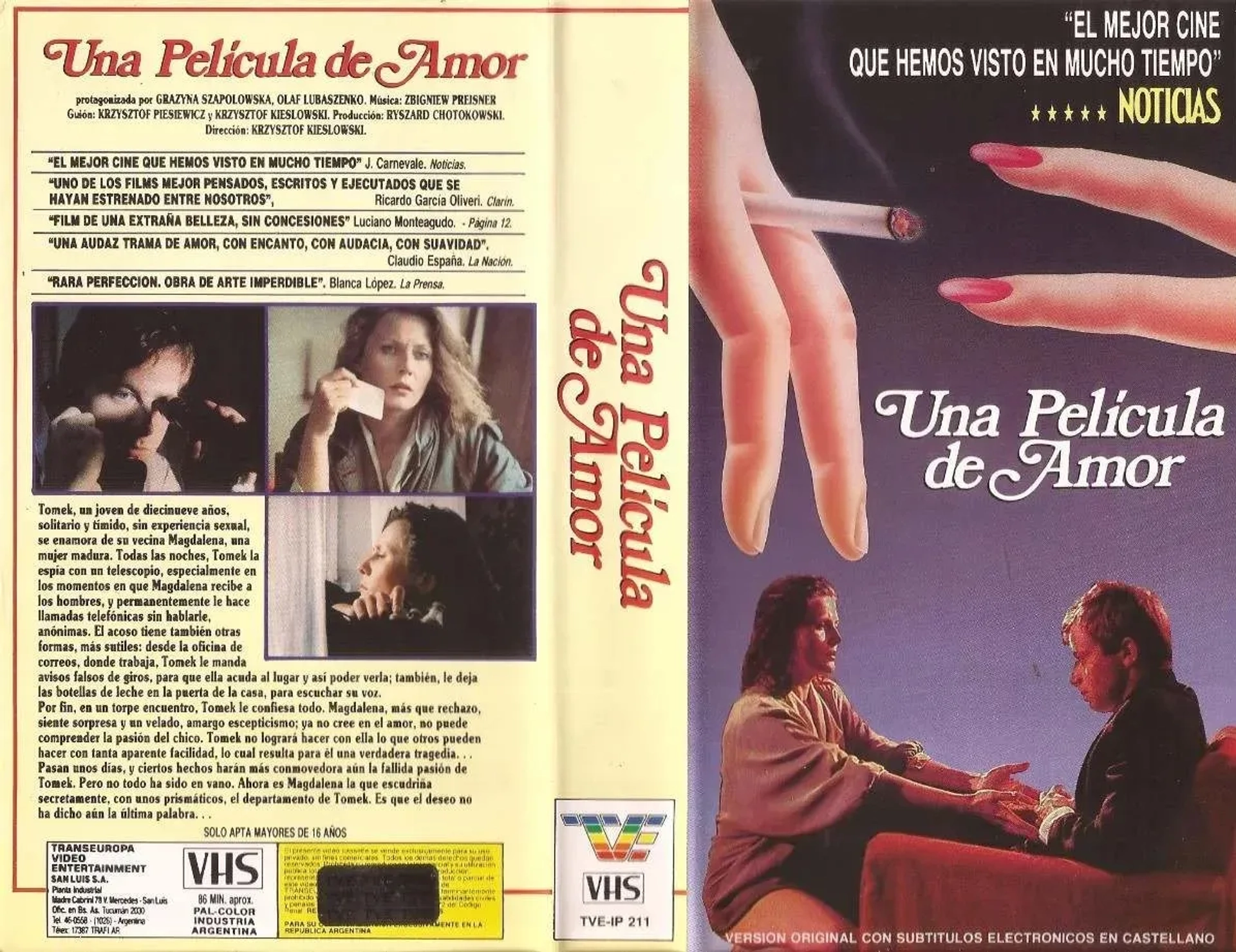 Olaf Lubaszenko and Grazyna Szapolowska in A Short Film About Love (1988)