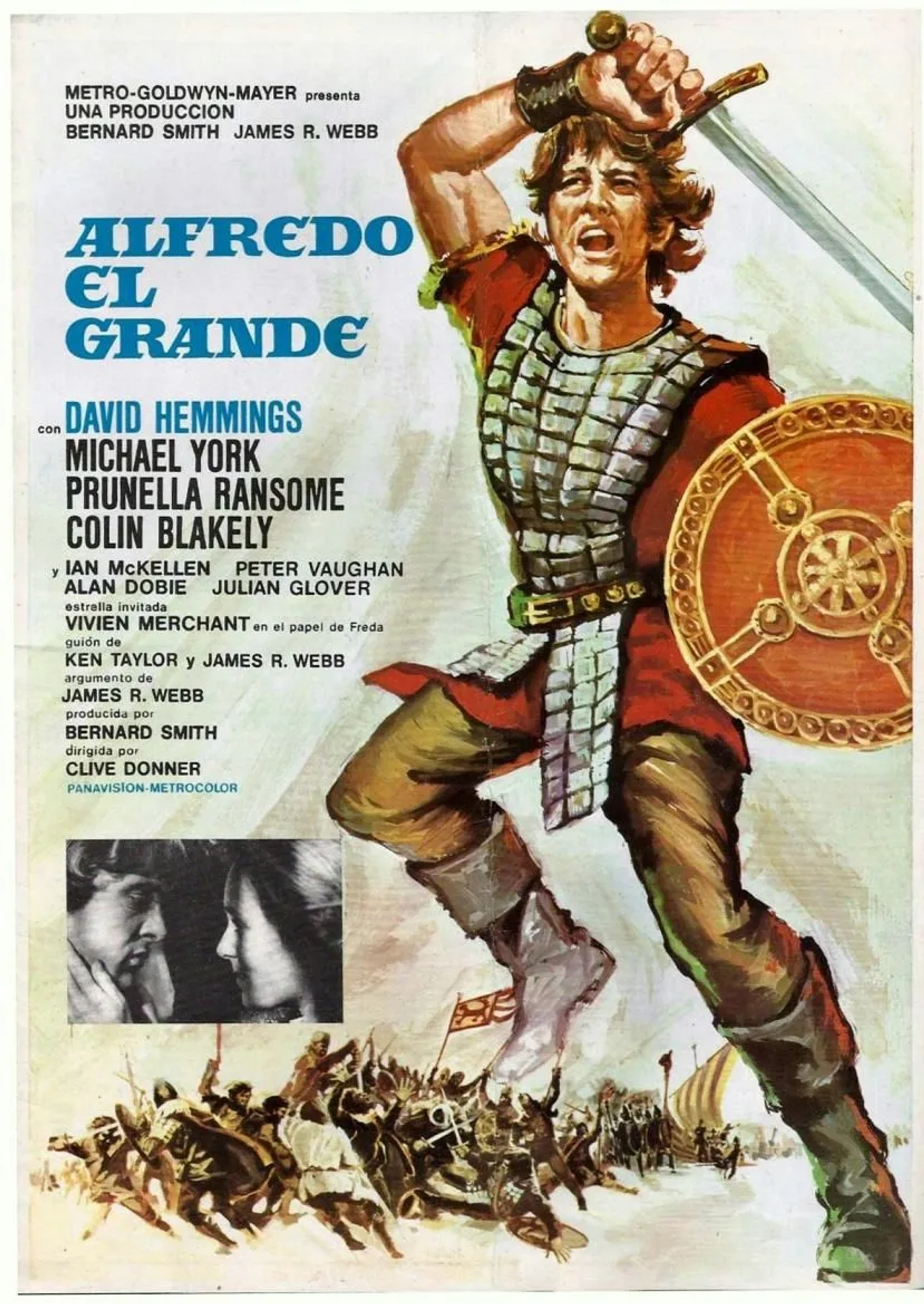 David Hemmings and Prunella Ransome in Alfred the Great (1969)