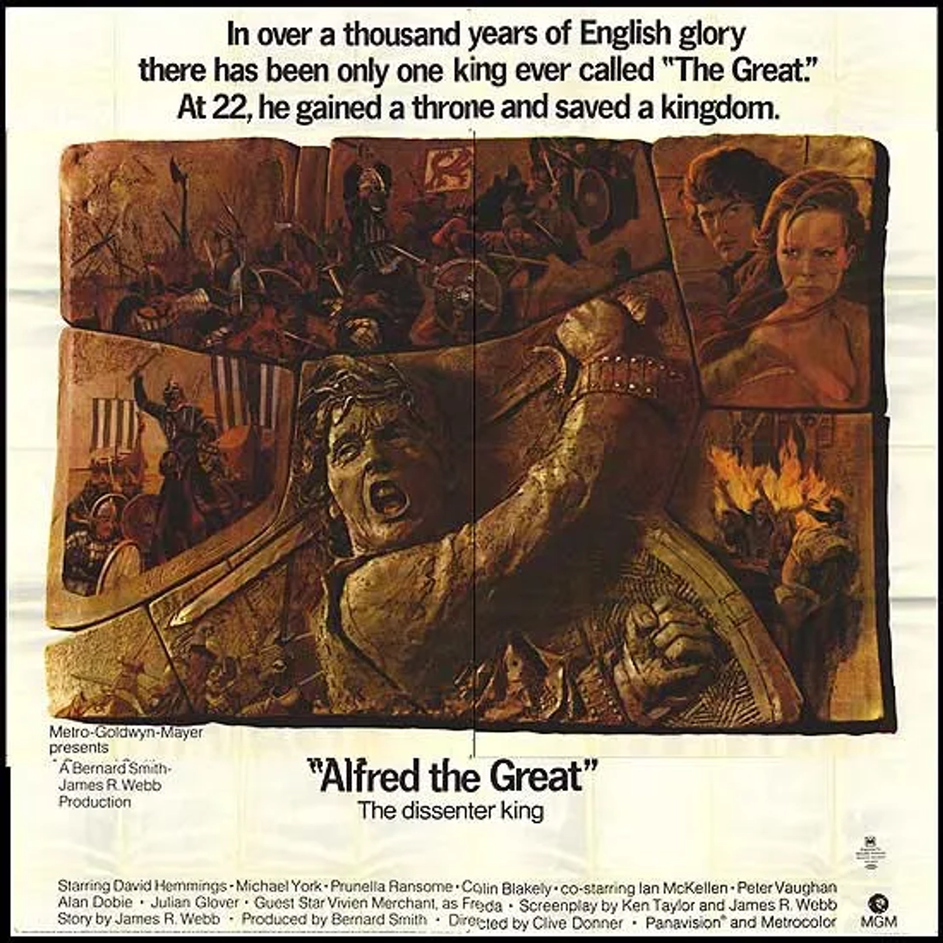 David Hemmings and Prunella Ransome in Alfred the Great (1969)