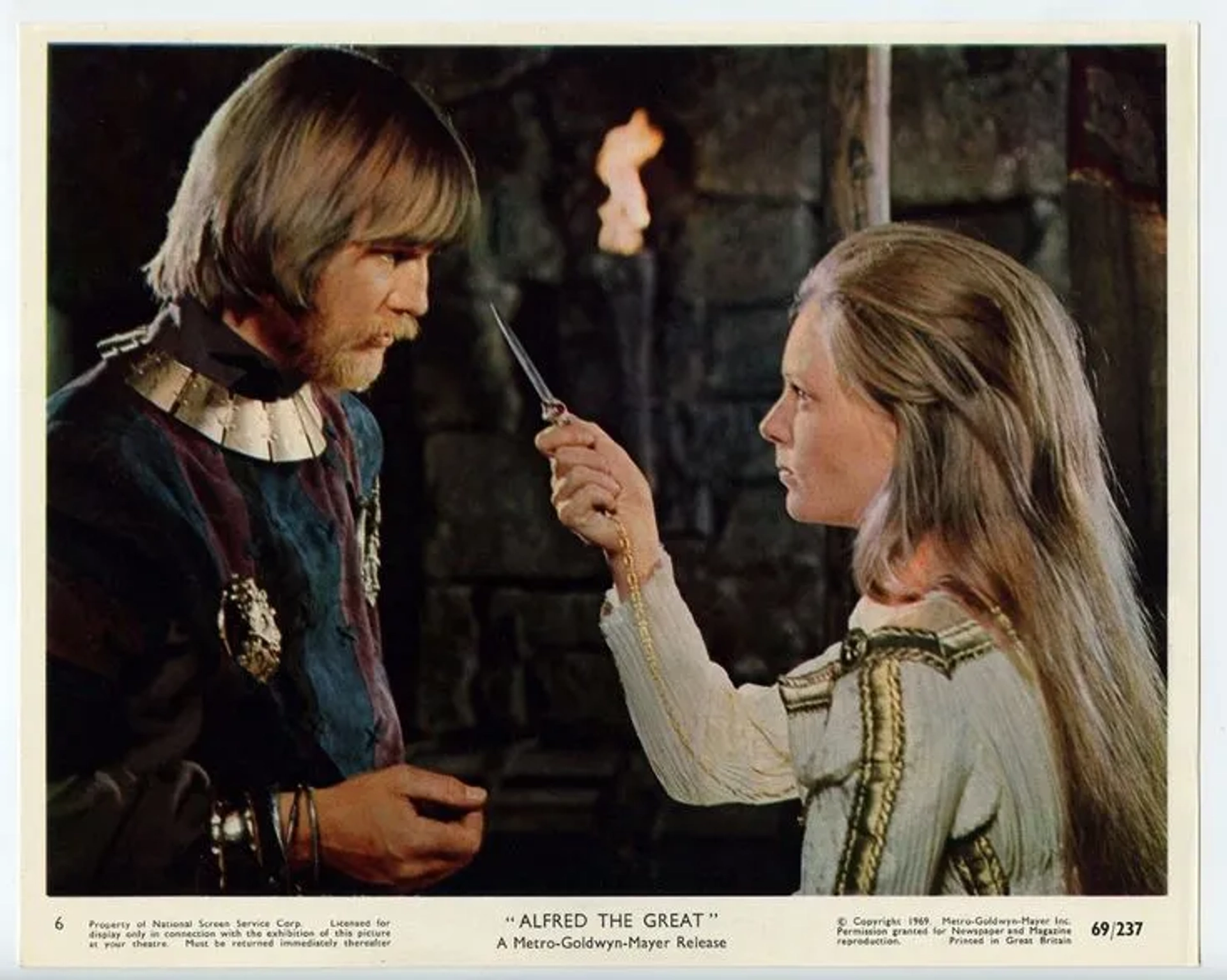 Michael York and Prunella Ransome in Alfred the Great (1969)