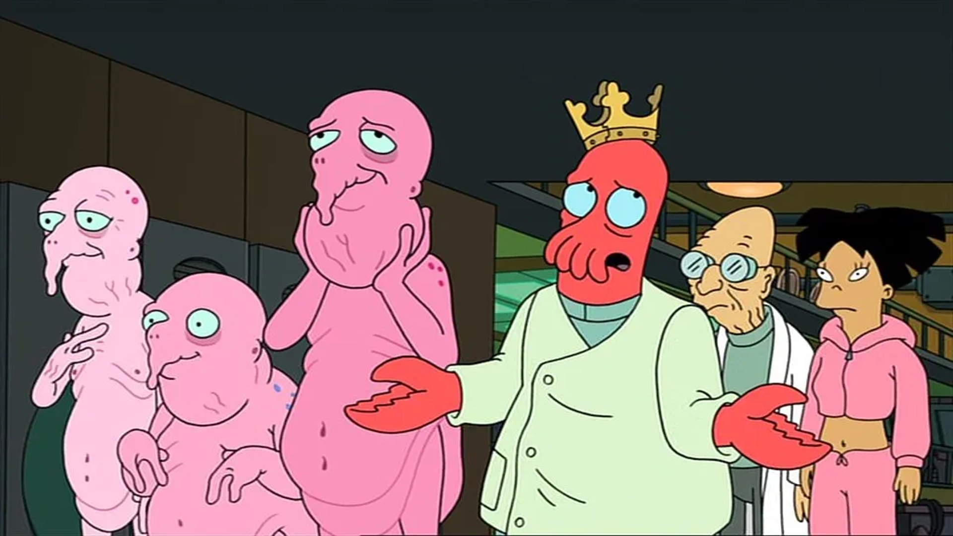 Phil LaMarr, Lauren Tom, and Billy West in Futurama: Bender's Big Score (2007)