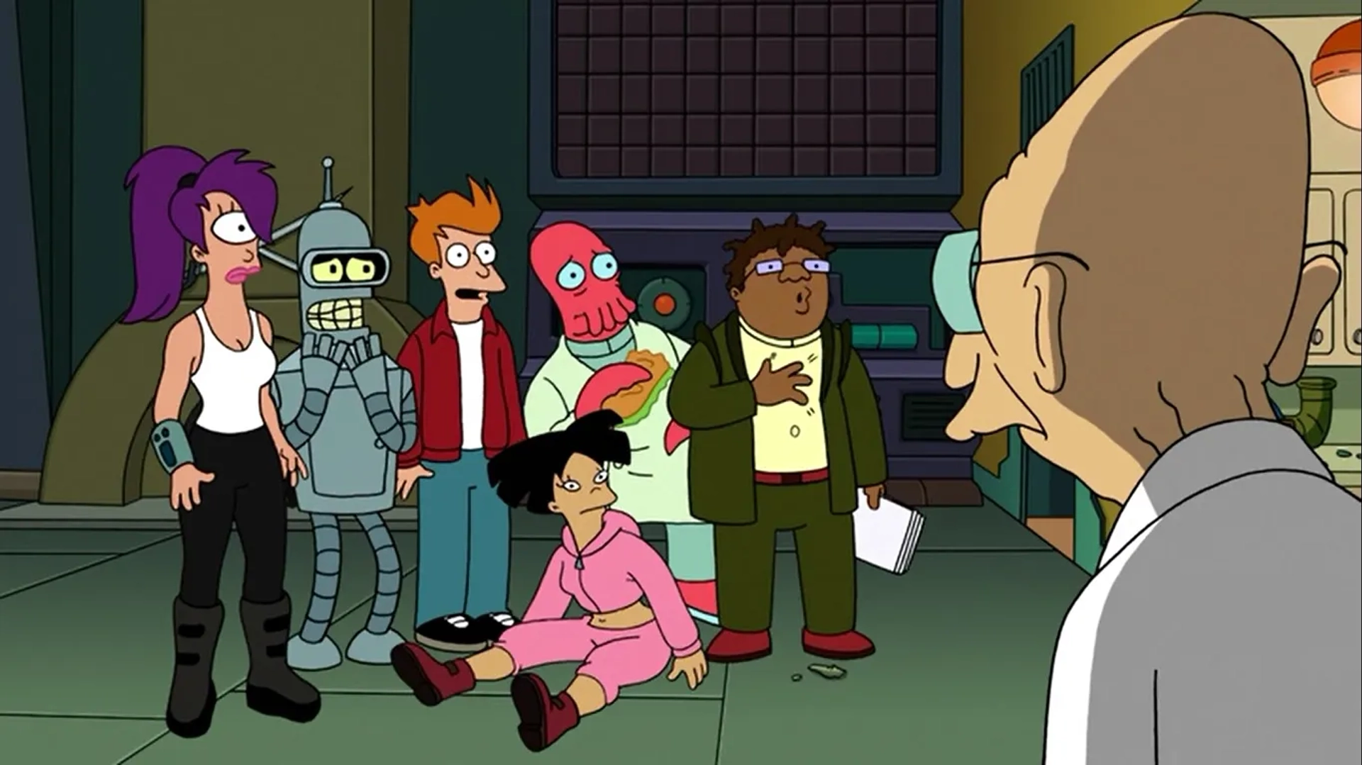 Katey Sagal, John DiMaggio, Phil LaMarr, Lauren Tom, and Billy West in Futurama: Bender's Big Score (2007)