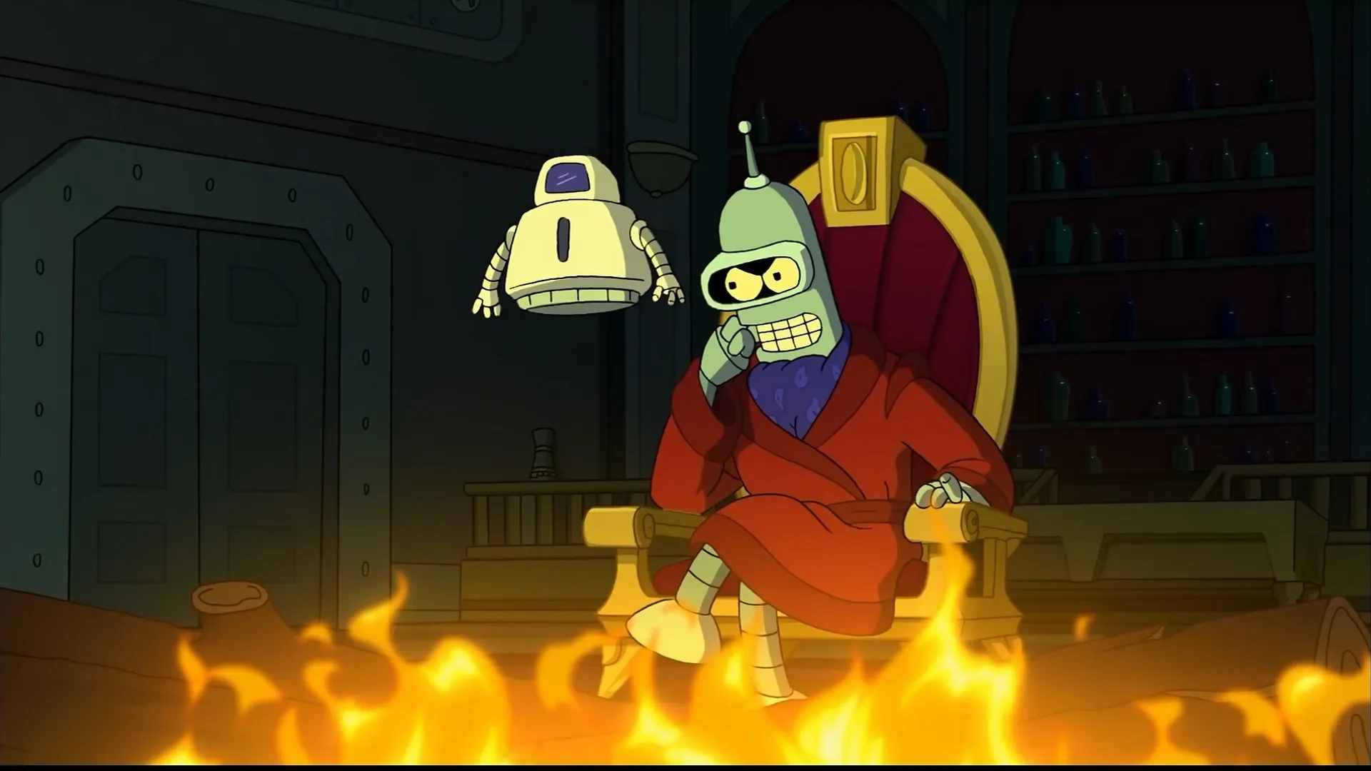 John DiMaggio and Phil LaMarr in Futurama: The Beast with a Billion Backs (2008)