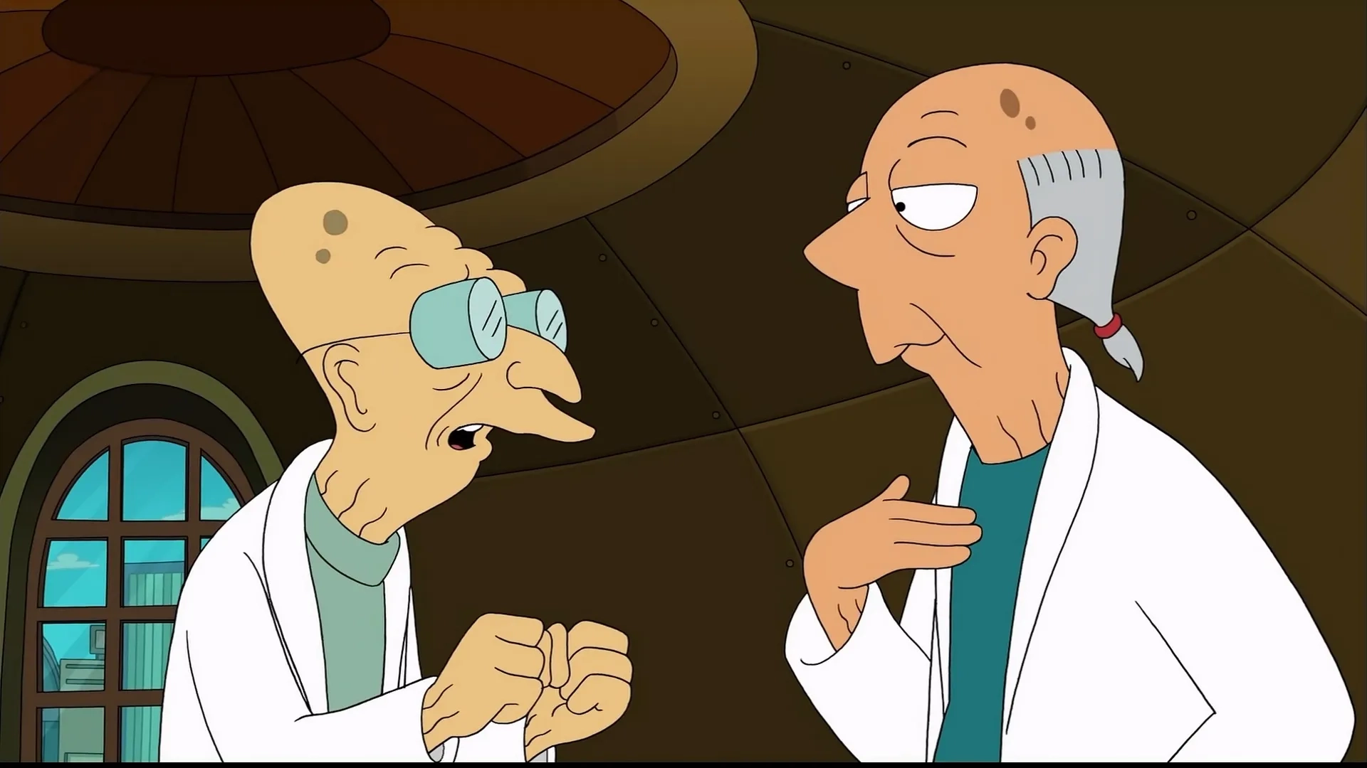 David Herman and Billy West in Futurama: The Beast with a Billion Backs (2008)