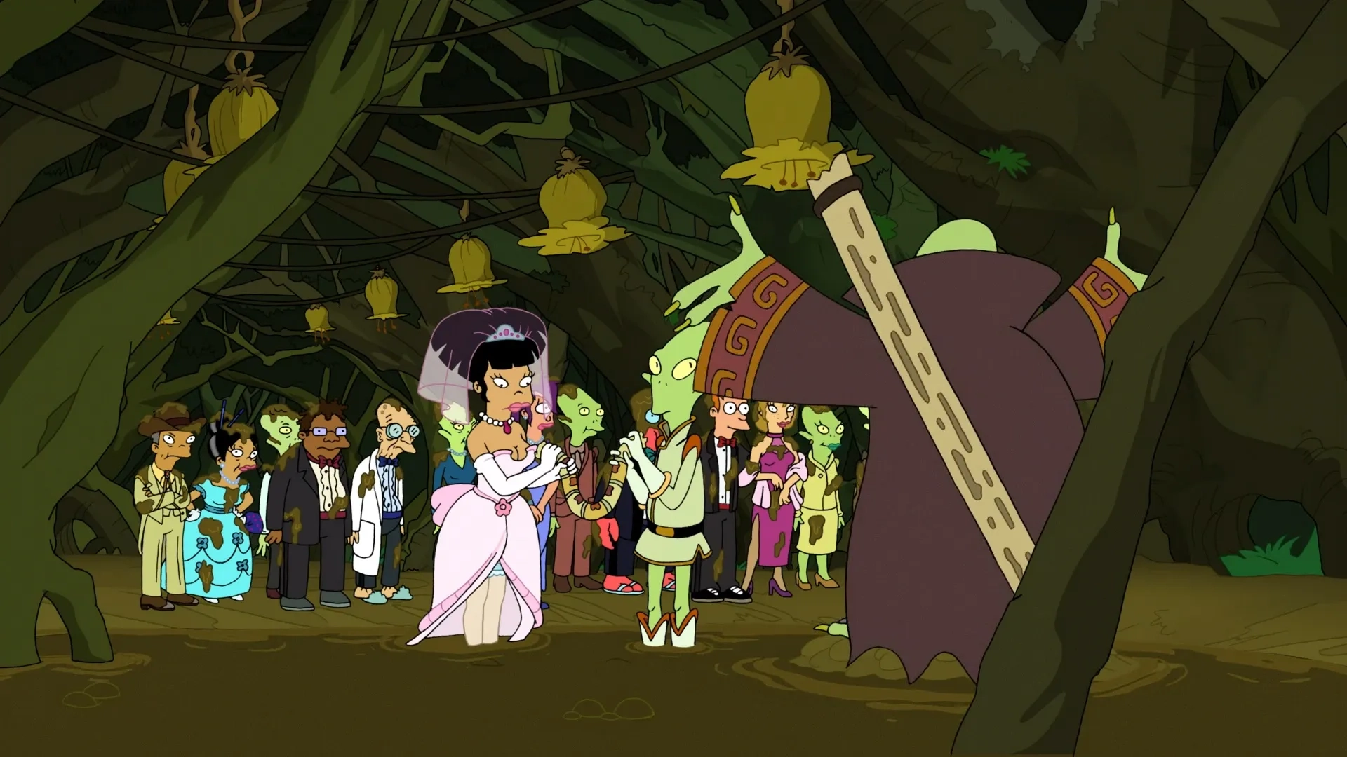 Brittany Murphy, Maurice LaMarche, Phil LaMarr, Tress MacNeille, Lauren Tom, and Billy West in Futurama: The Beast with a Billion Backs (2008)