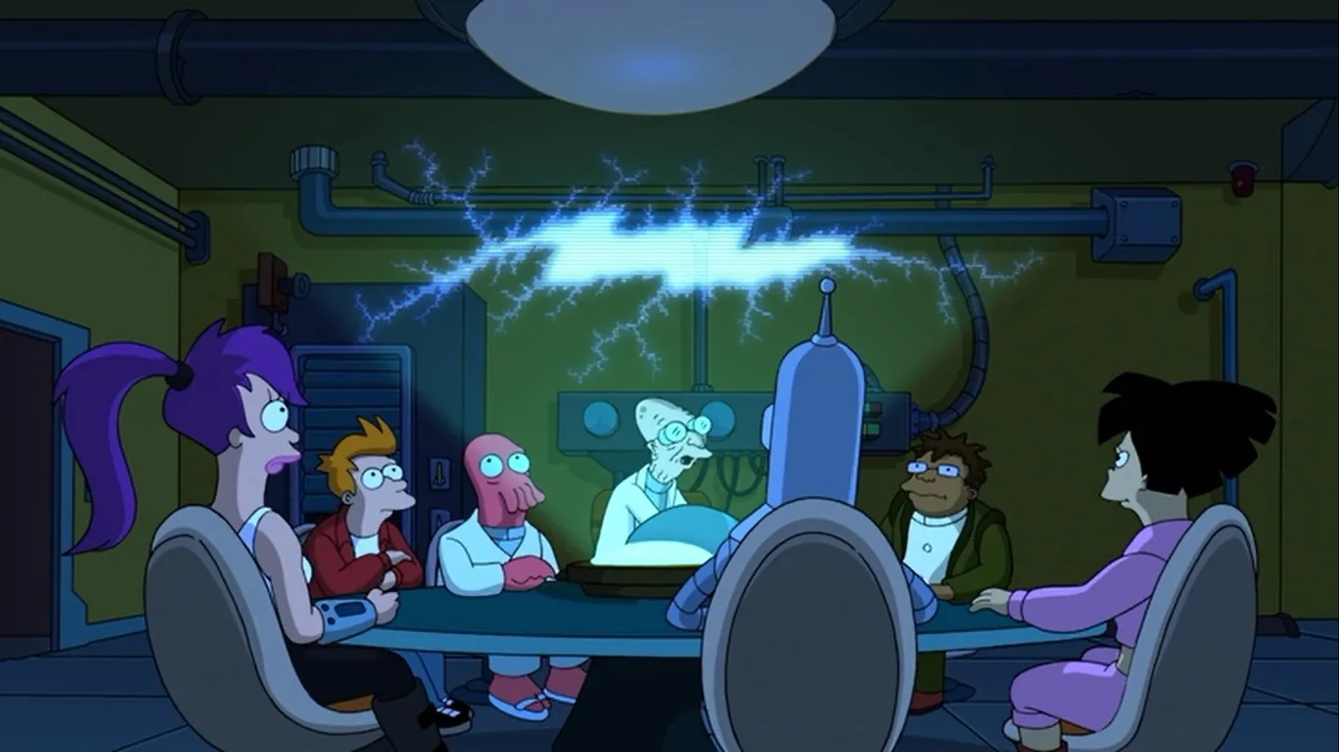 Katey Sagal, John DiMaggio, Phil LaMarr, Lauren Tom, and Billy West in Futurama: The Beast with a Billion Backs (2008)