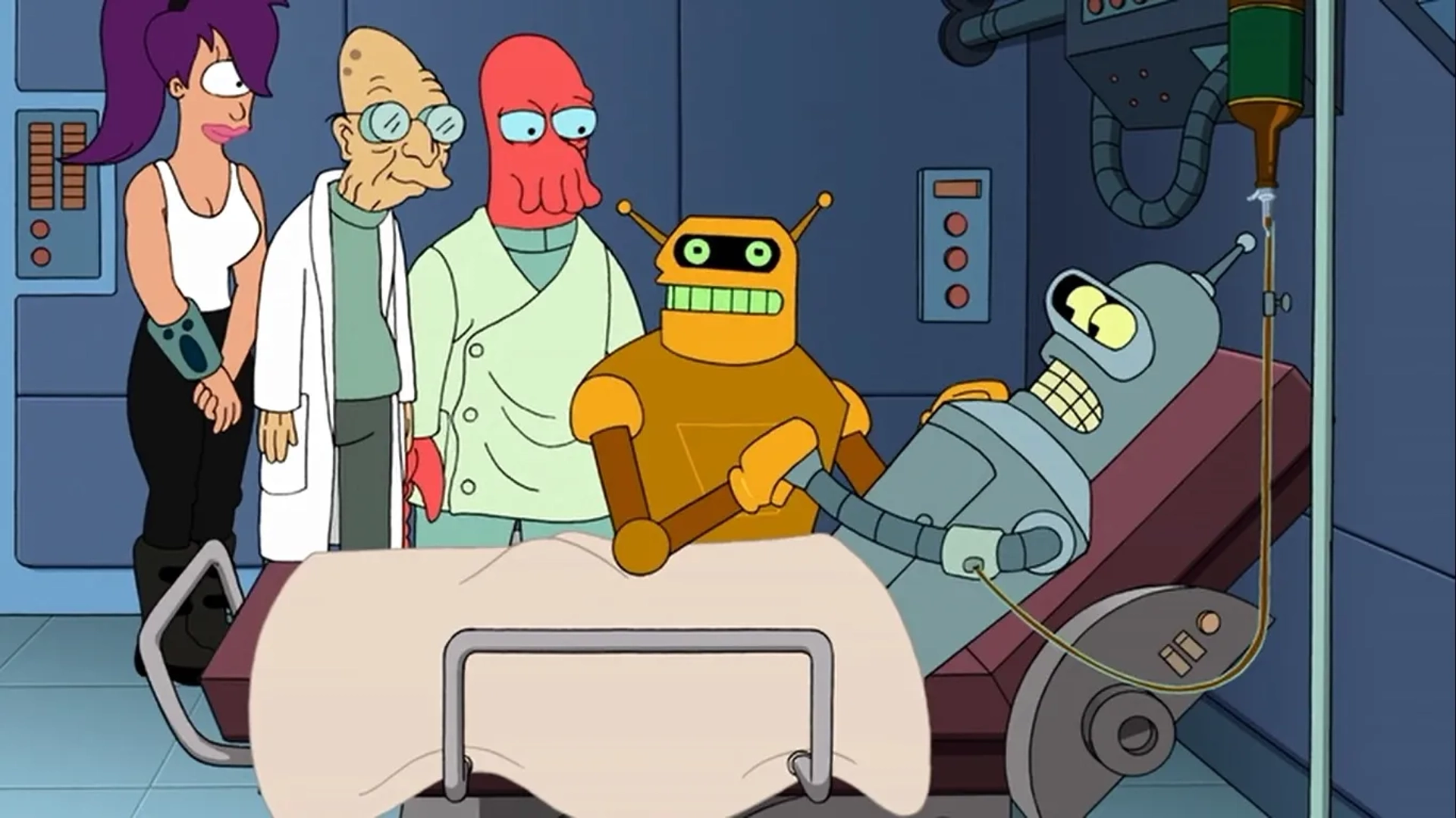Katey Sagal, Maurice LaMarche, John DiMaggio, and Billy West in Futurama: The Beast with a Billion Backs (2008)