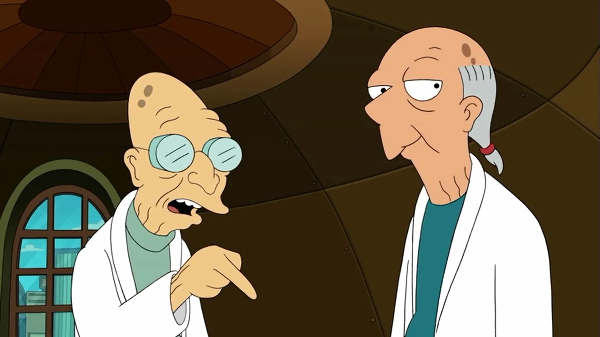 David Herman and Billy West in Futurama: The Beast with a Billion Backs (2008)