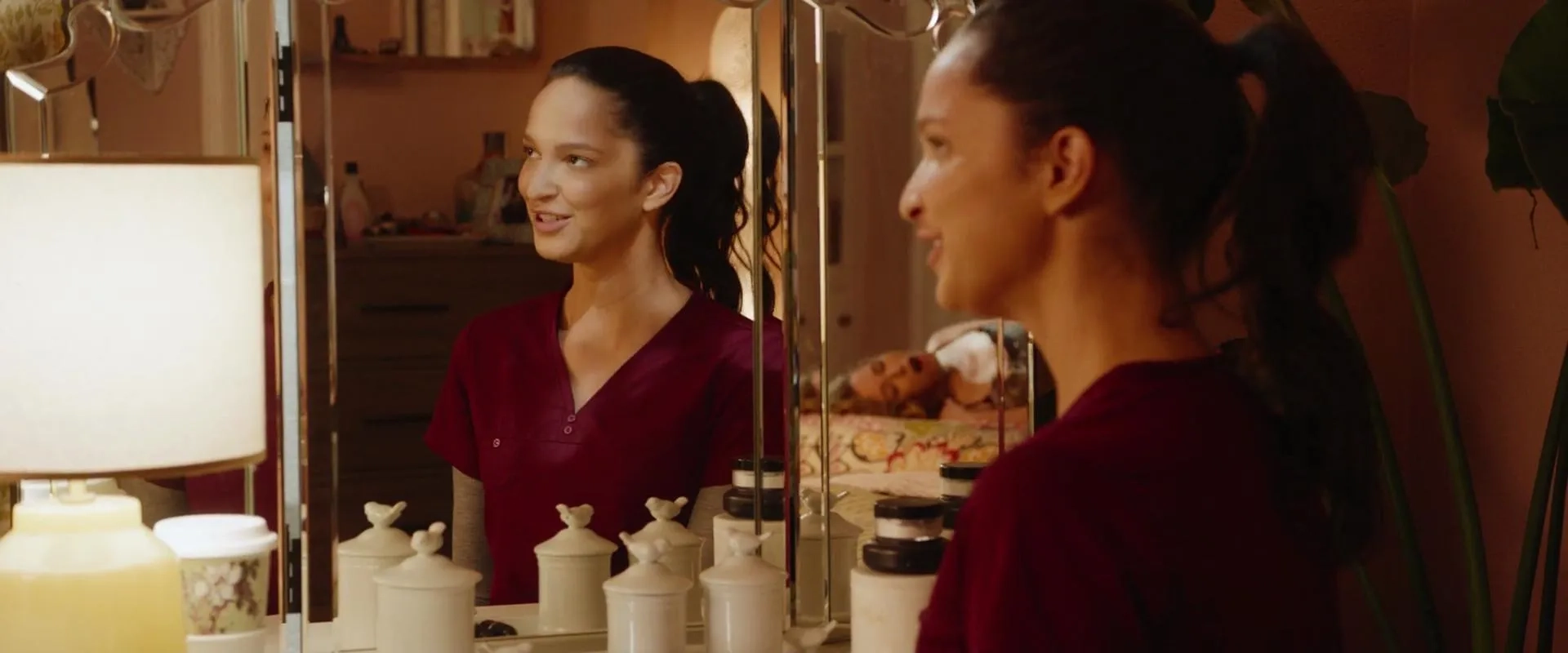 Jessica Rothe and Ruby Modine in Happy Death Day (2017)