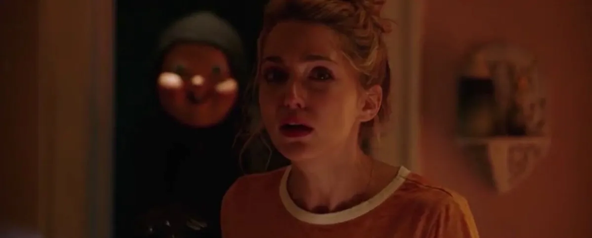 Jessica Rothe and Rob Mello in Happy Death Day (2017)