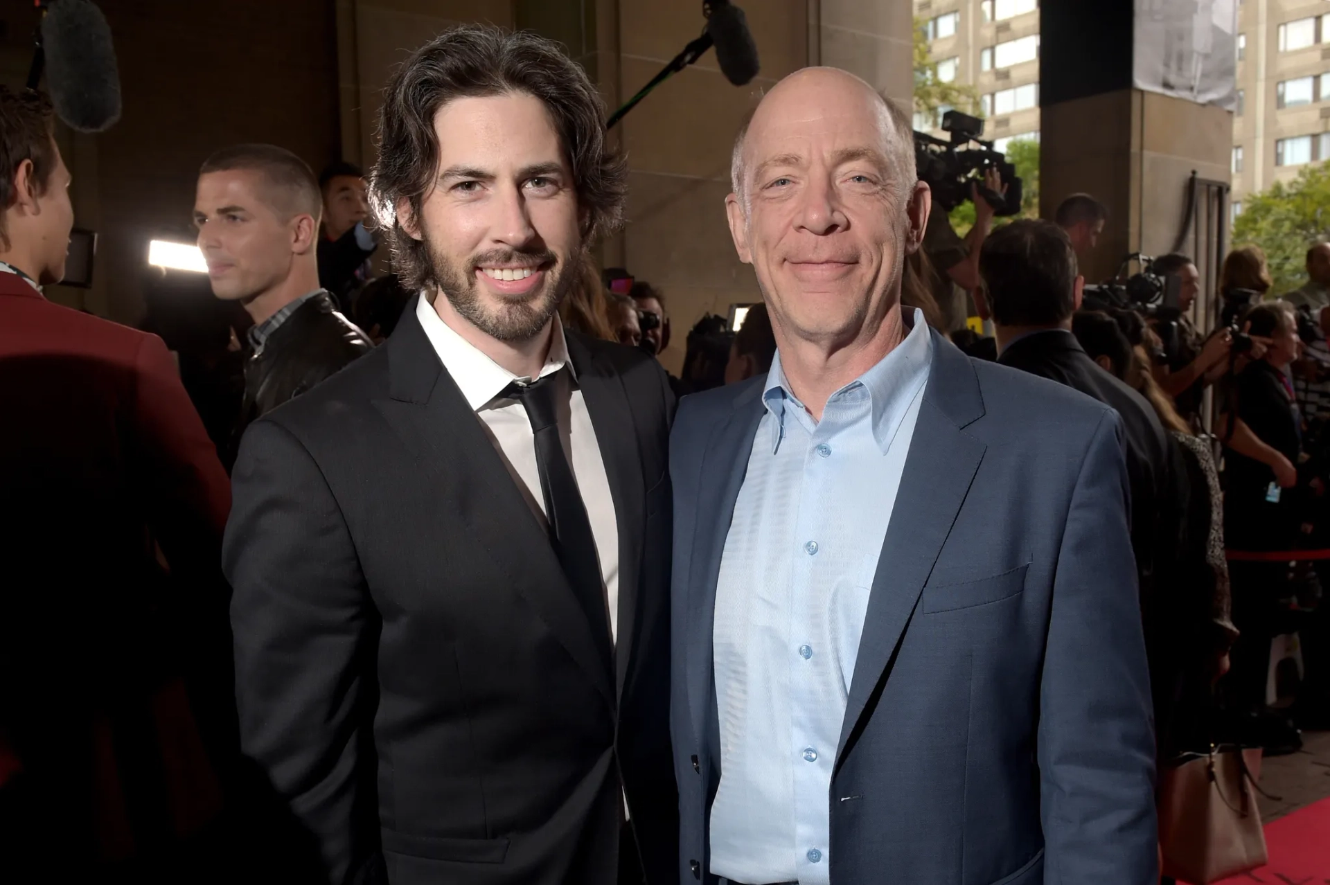 Jason Reitman and J.K. Simmons at an event for Men, Women & Children (2014)