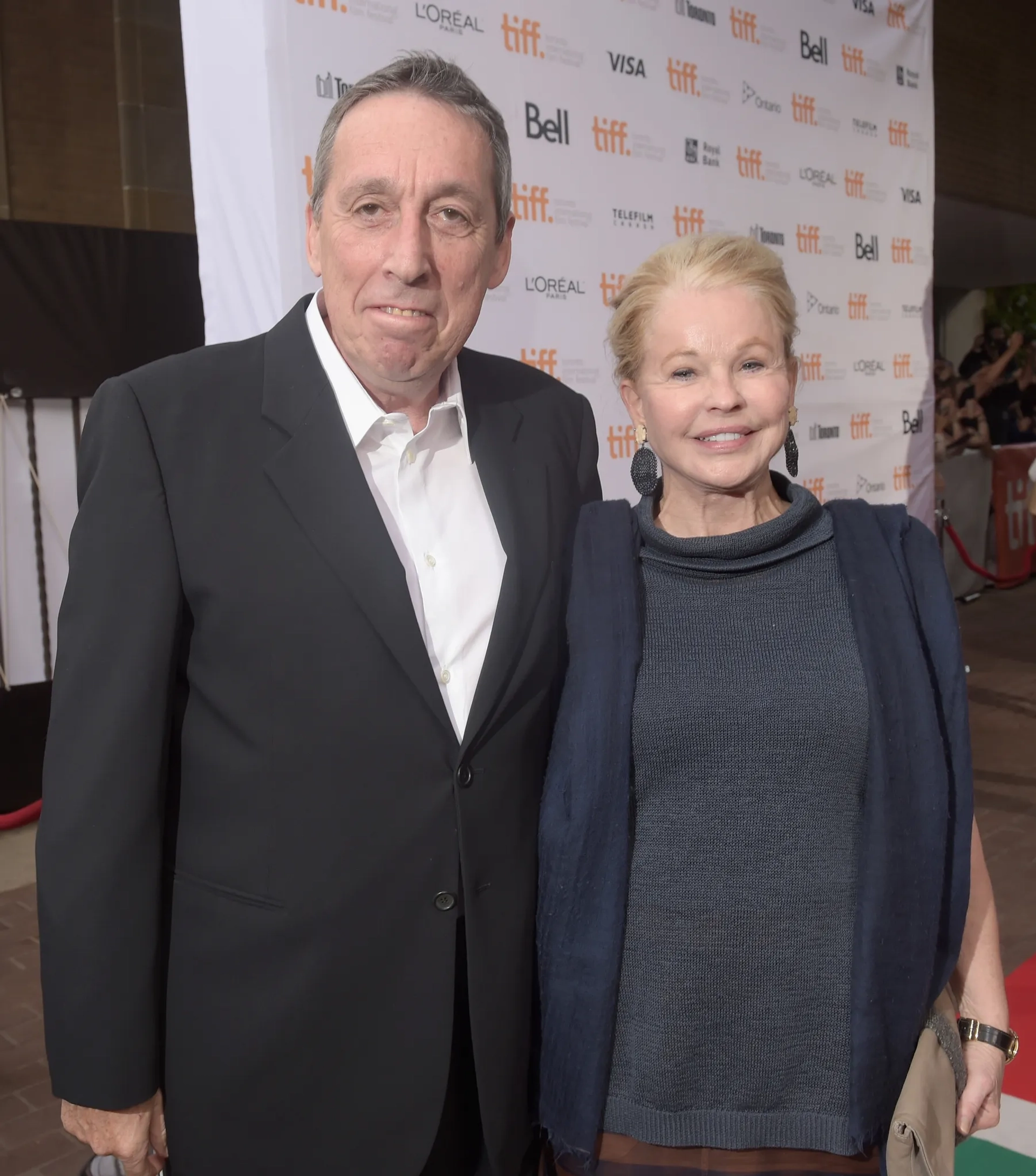 Geneviève Robert and Ivan Reitman at an event for Men, Women & Children (2014)