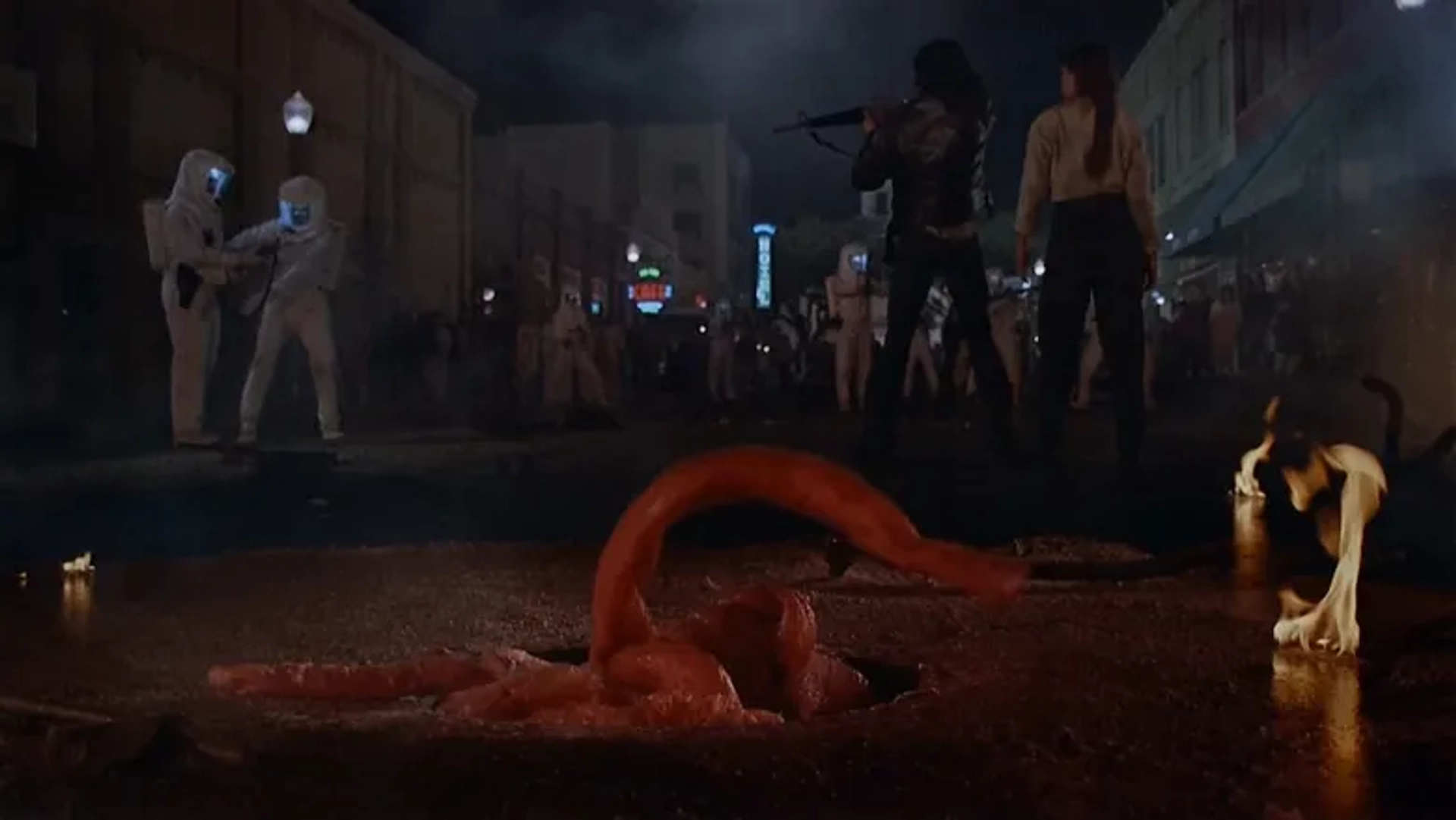 Kevin Dillon and Shawnee Smith in The Blob (1988)