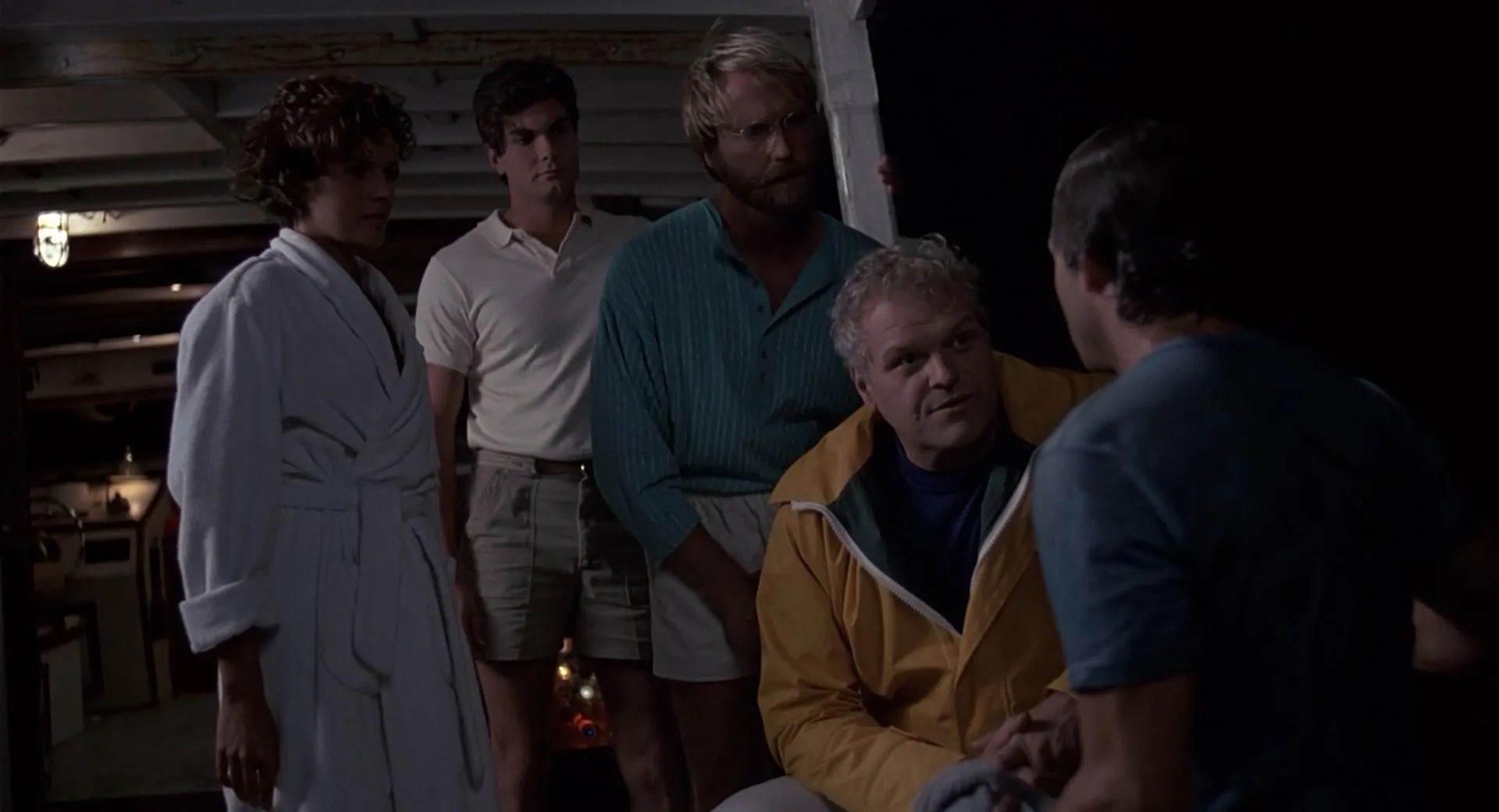 Steve Guttenberg, Brian Dennehy, Tahnee Welch, Mike Nomad, and Tyrone Power Jr. in Cocoon (1985)